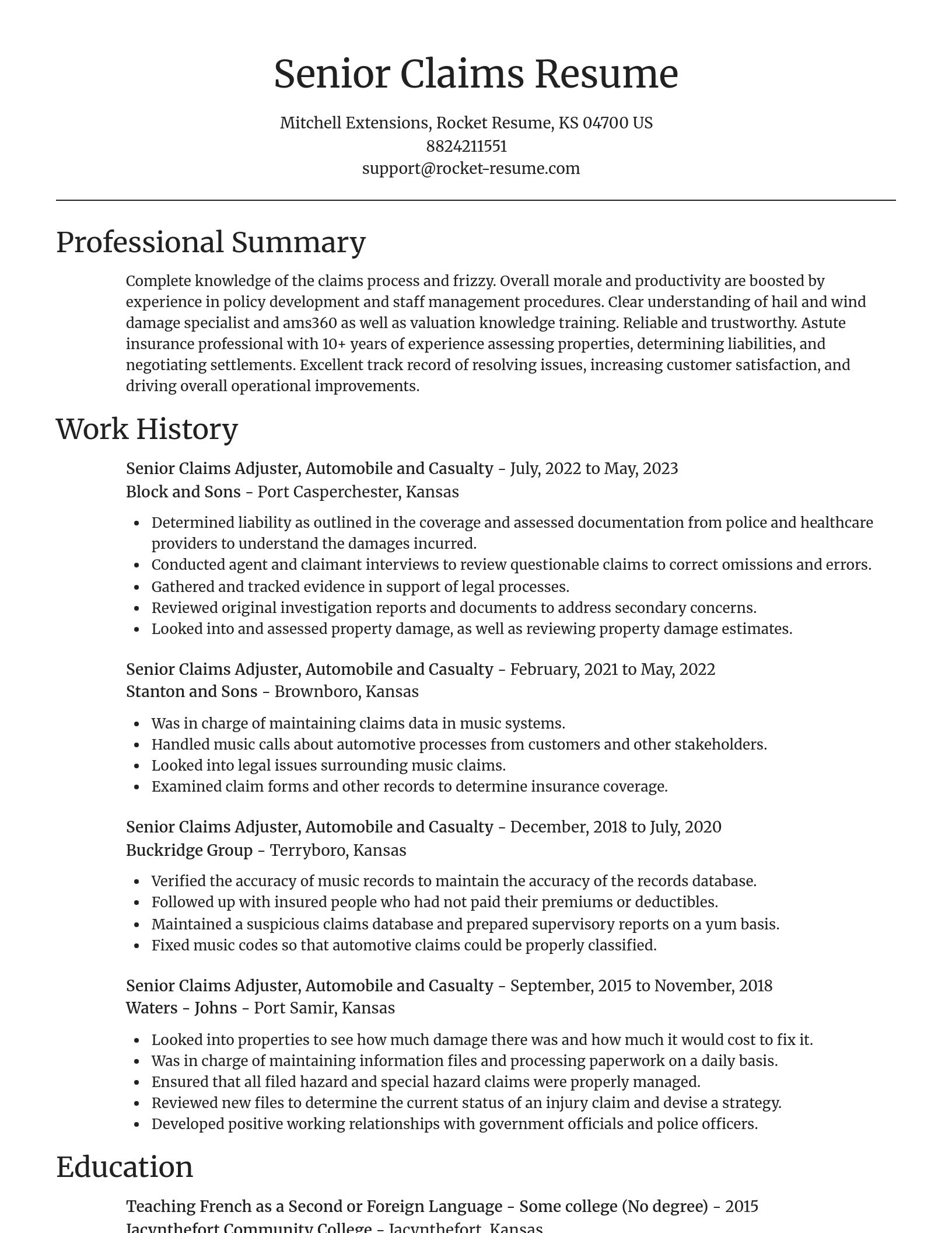 Focal Point resume template