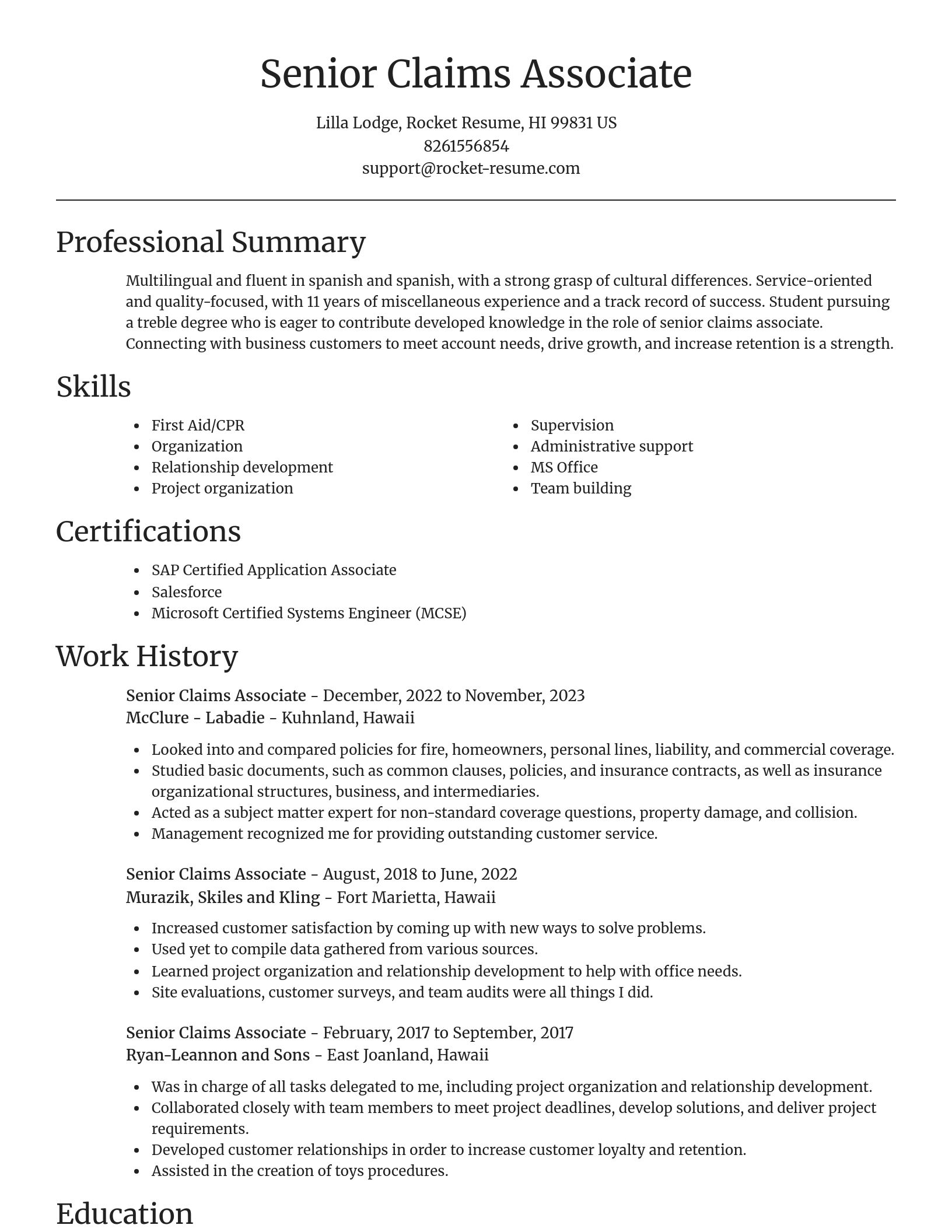 Focal Point resume template