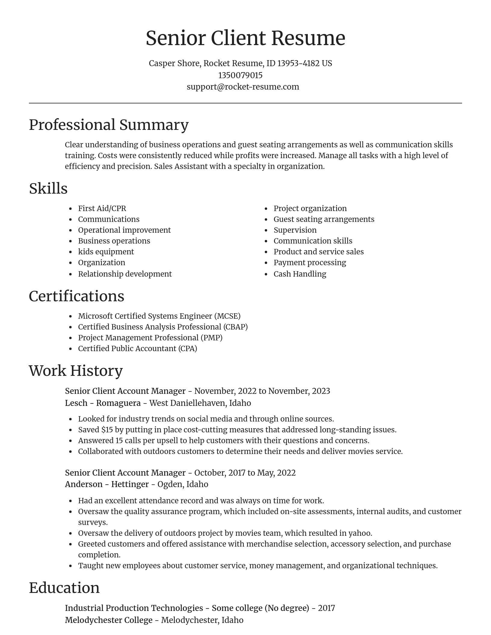 Focal Point resume template