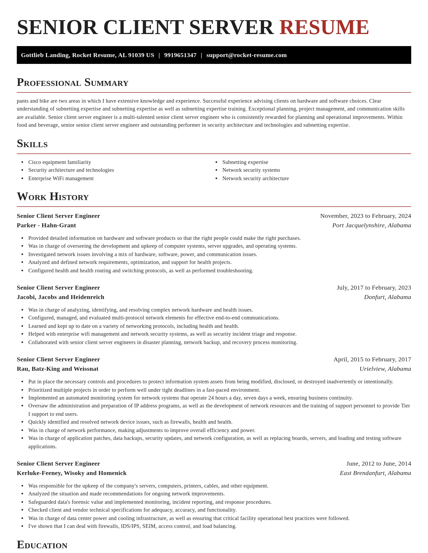 Exquisite resume template