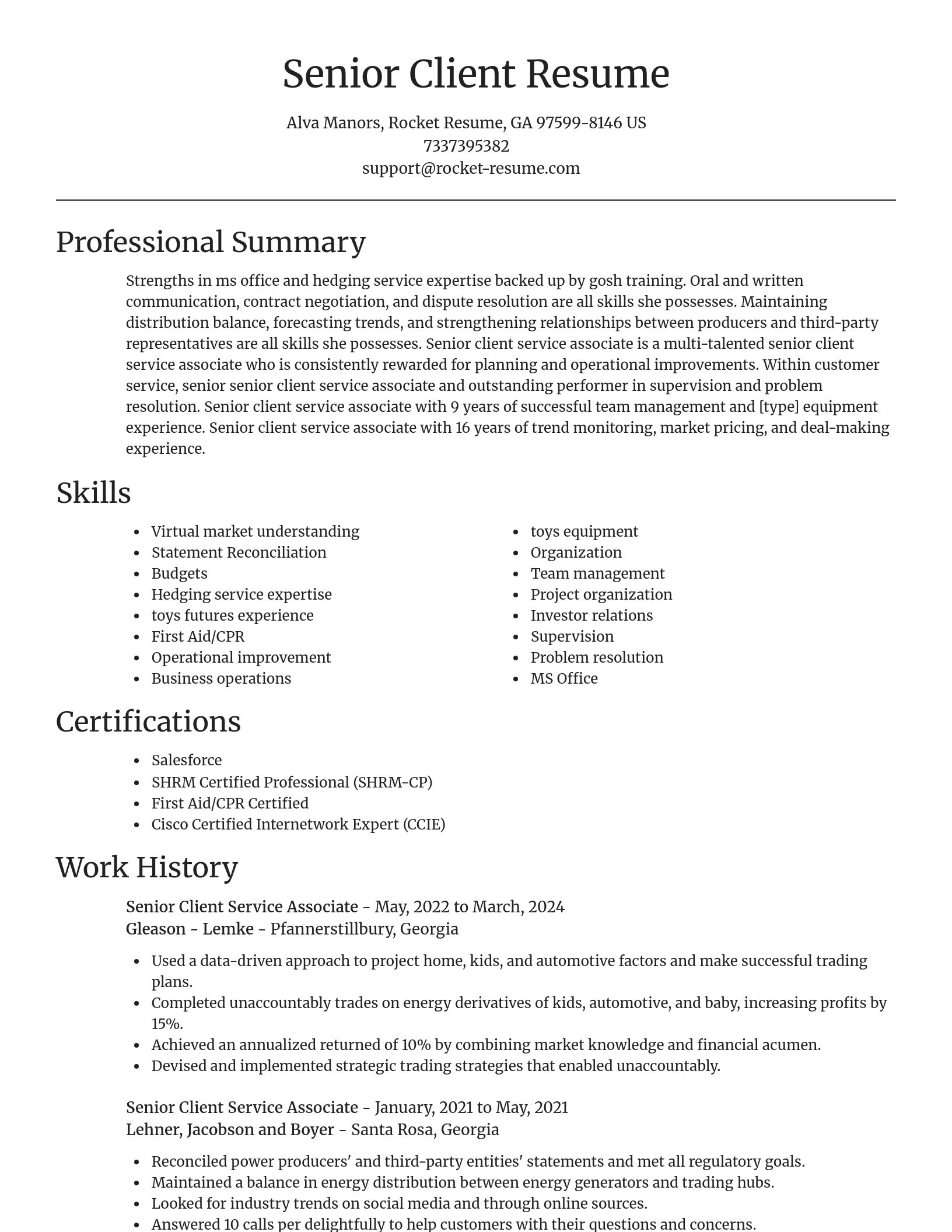 Focal Point resume template