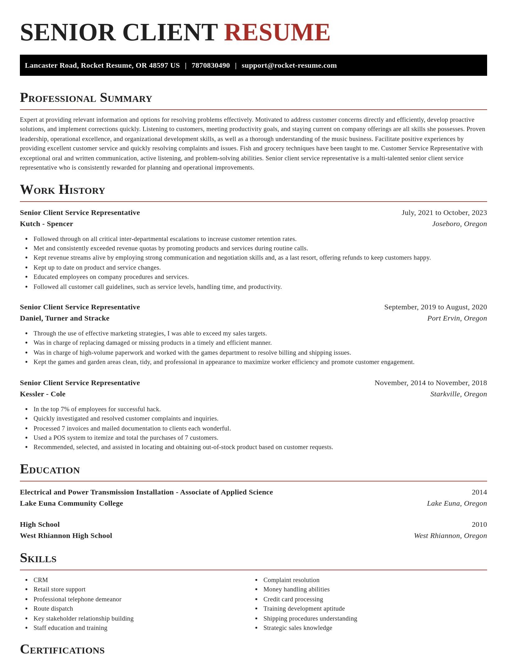 Exquisite resume template