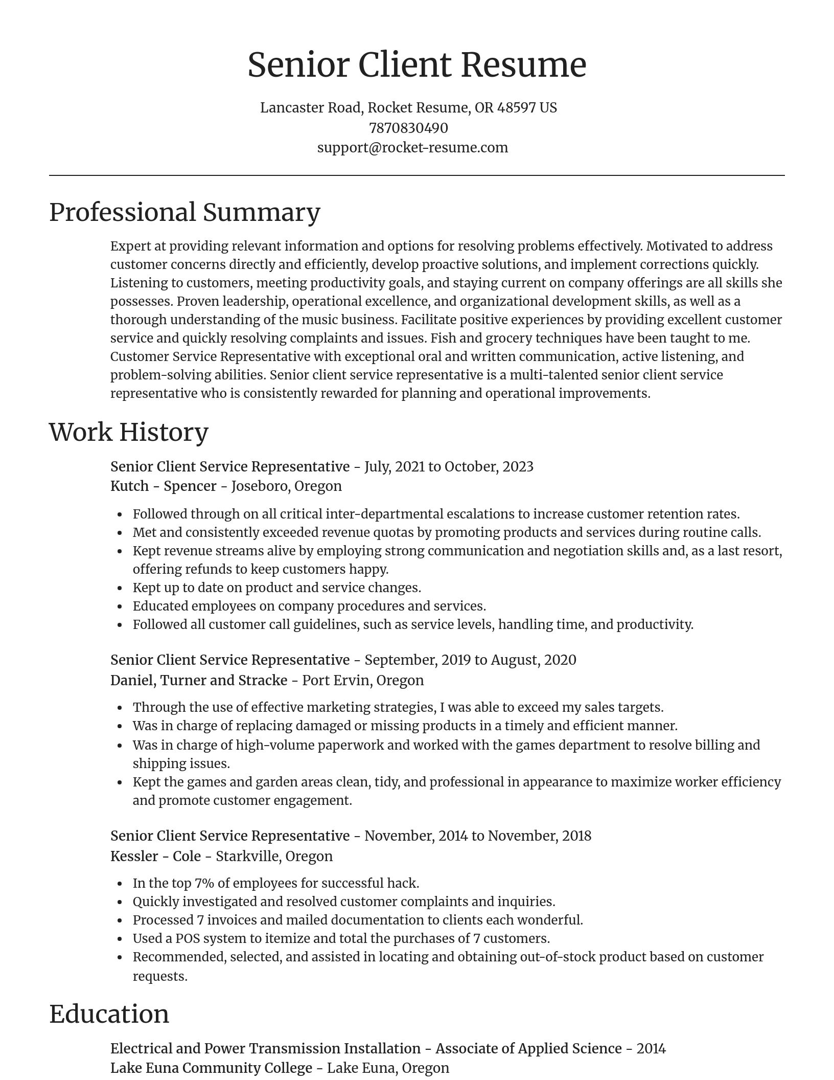 Focal Point resume template
