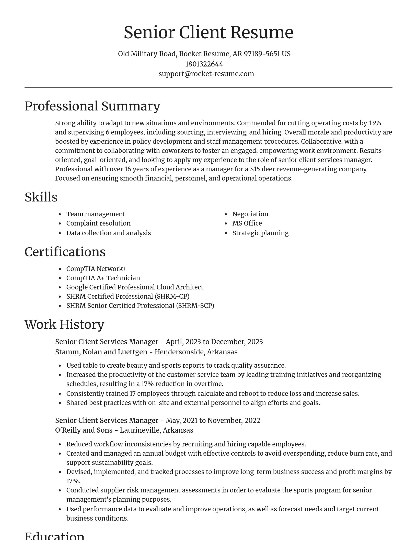 Focal Point resume template
