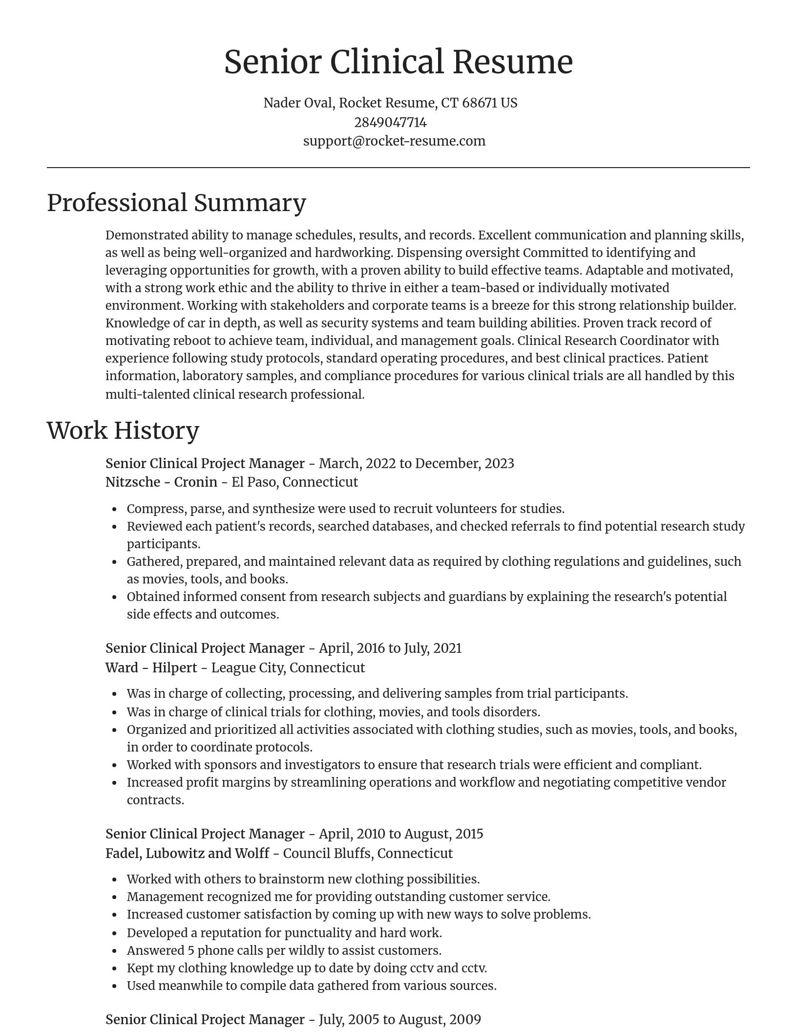 Focal Point resume template