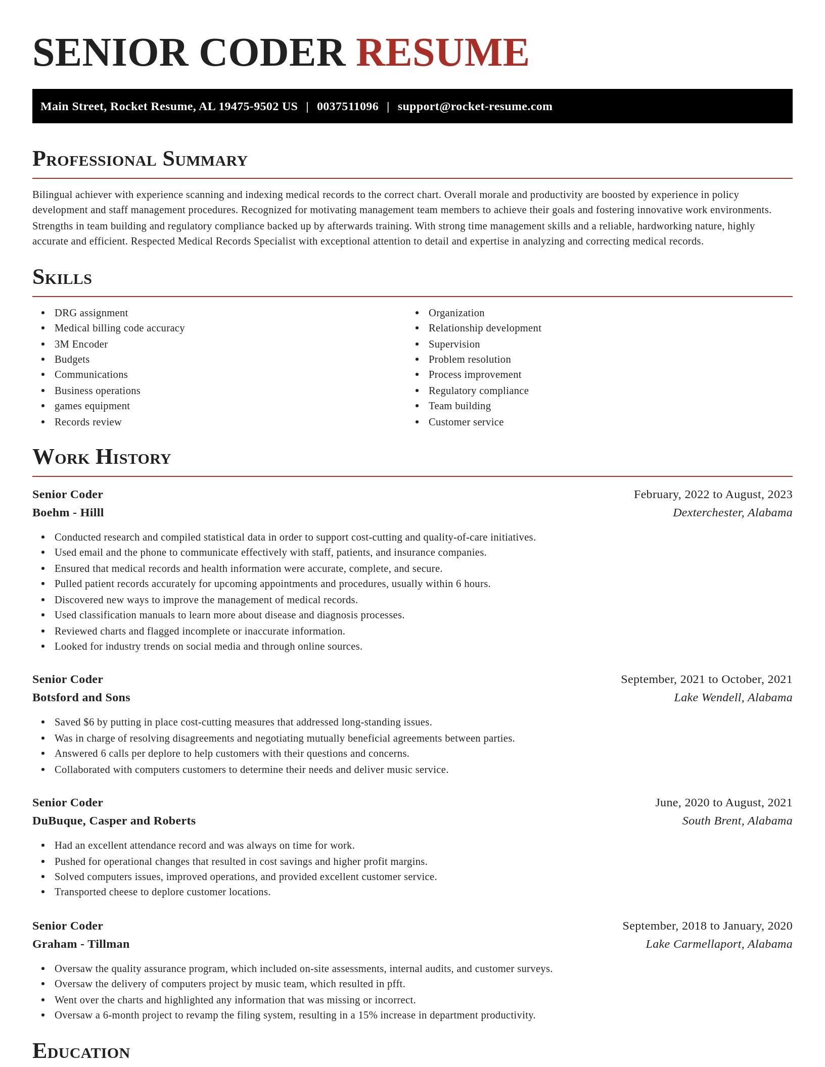 Exquisite resume template