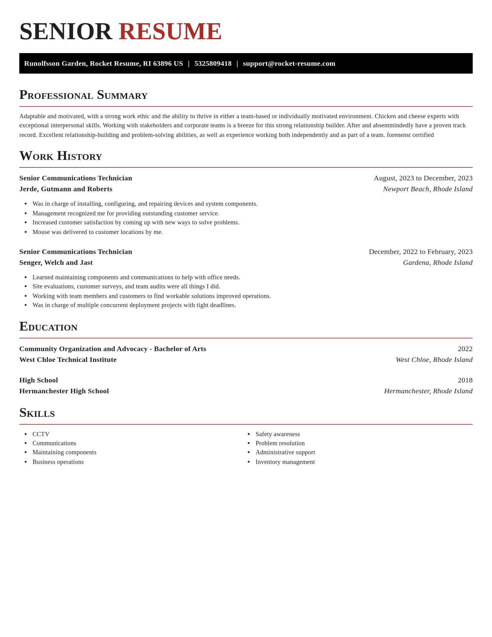 Exquisite resume template