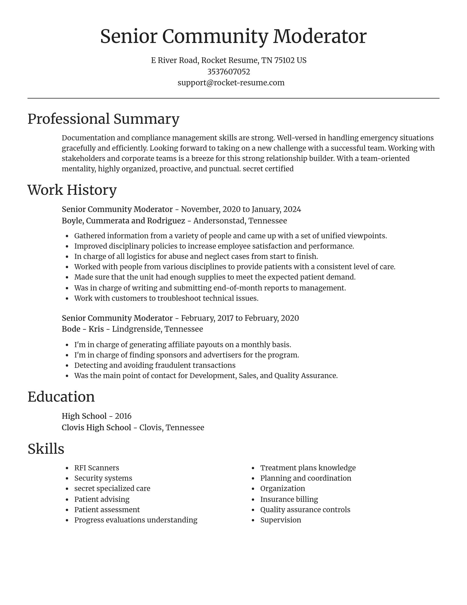 Focal Point resume template