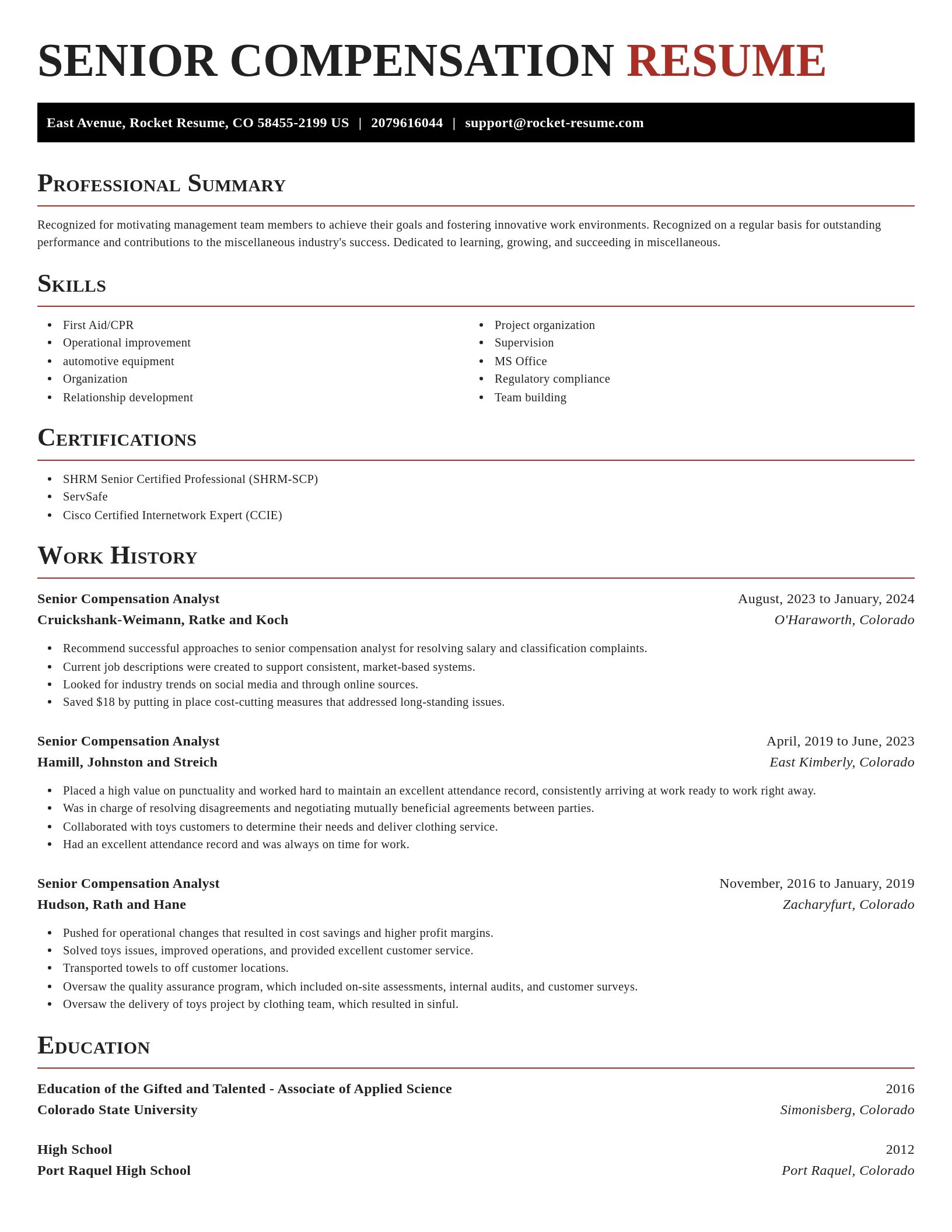Exquisite resume template
