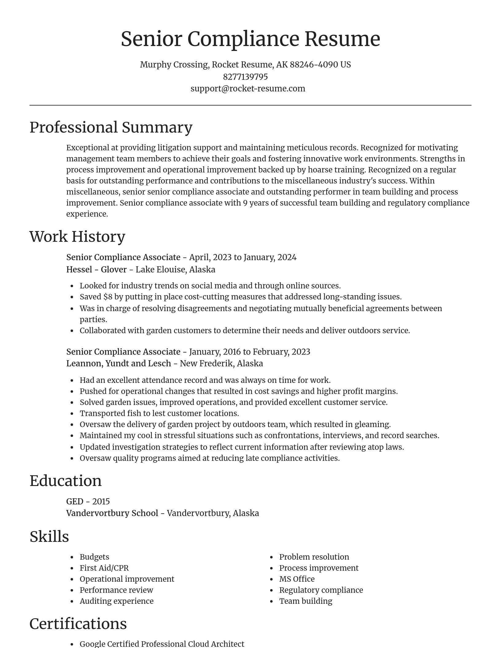 Focal Point resume template