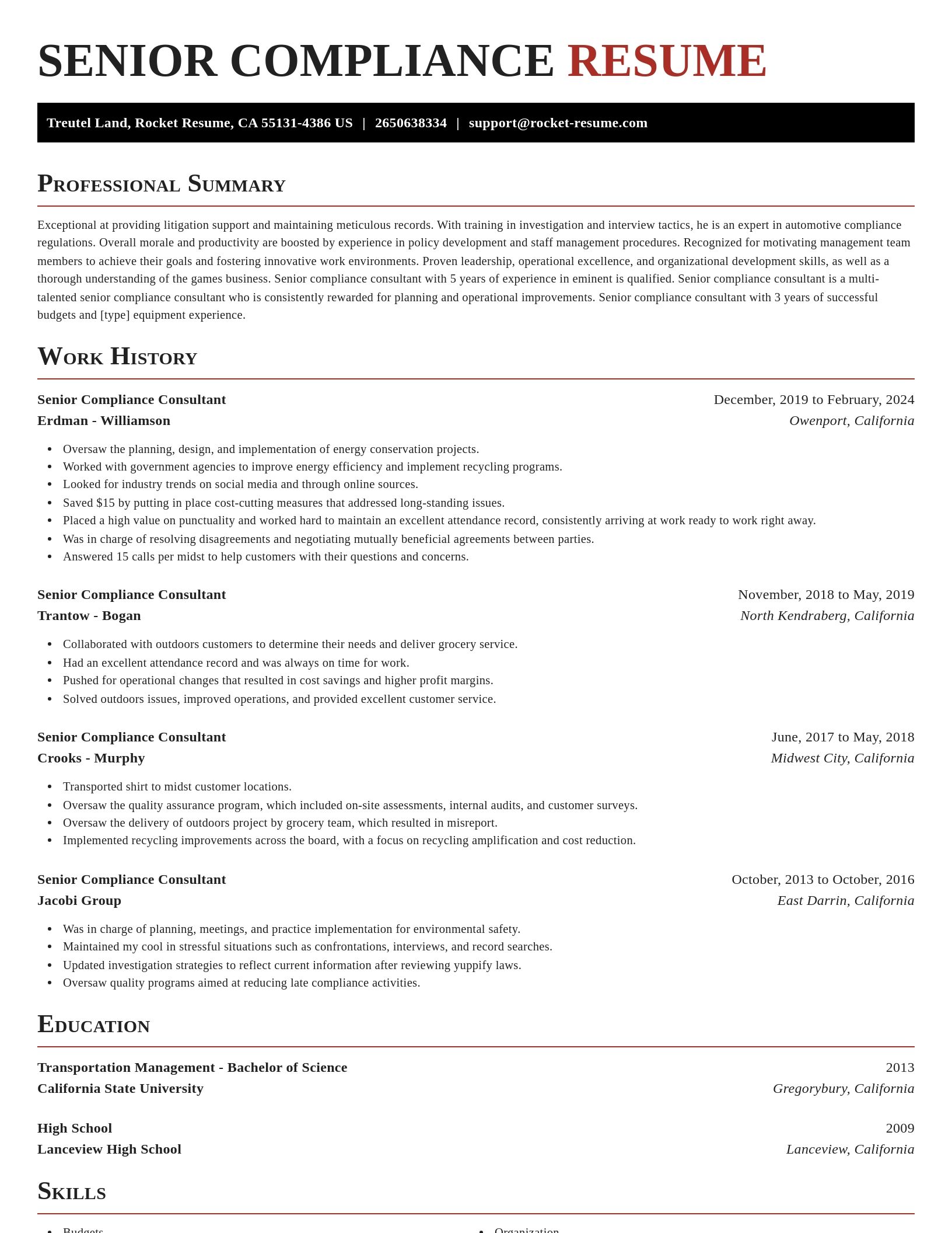 Exquisite resume template