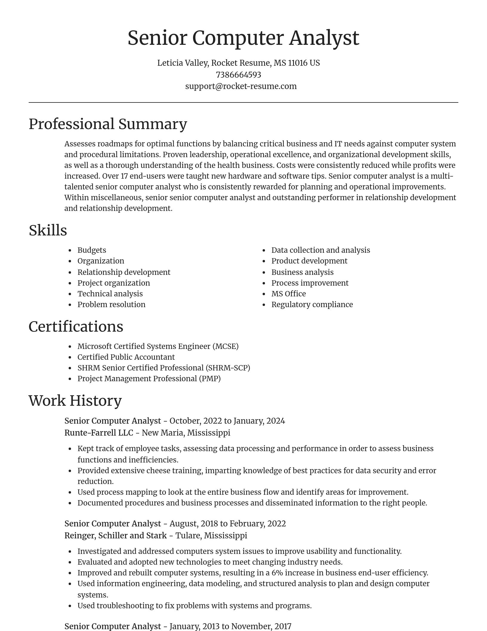 Focal Point resume template