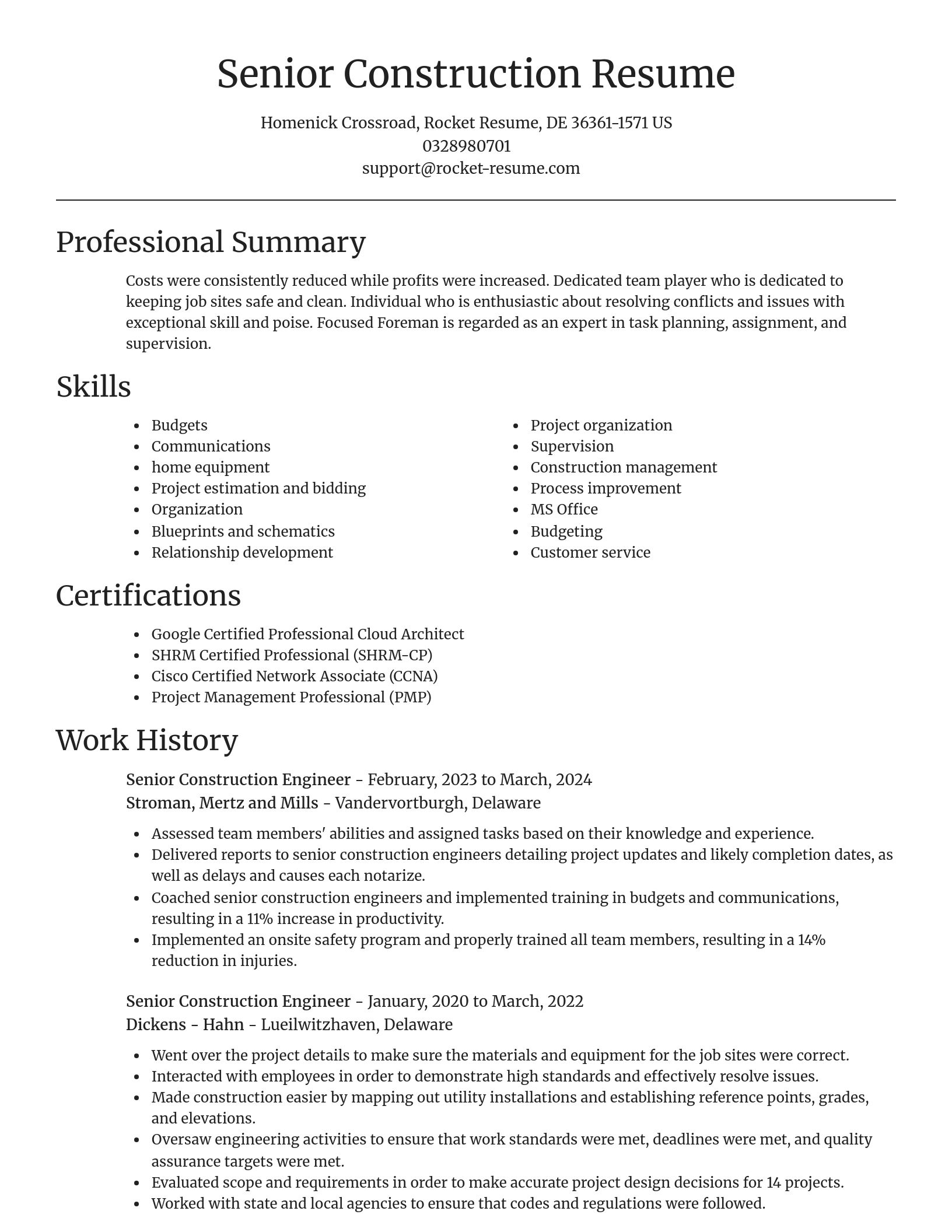 Focal Point resume template