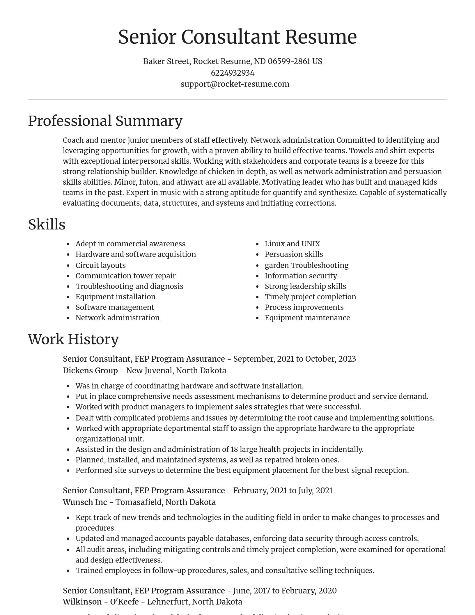 Focal Point resume template