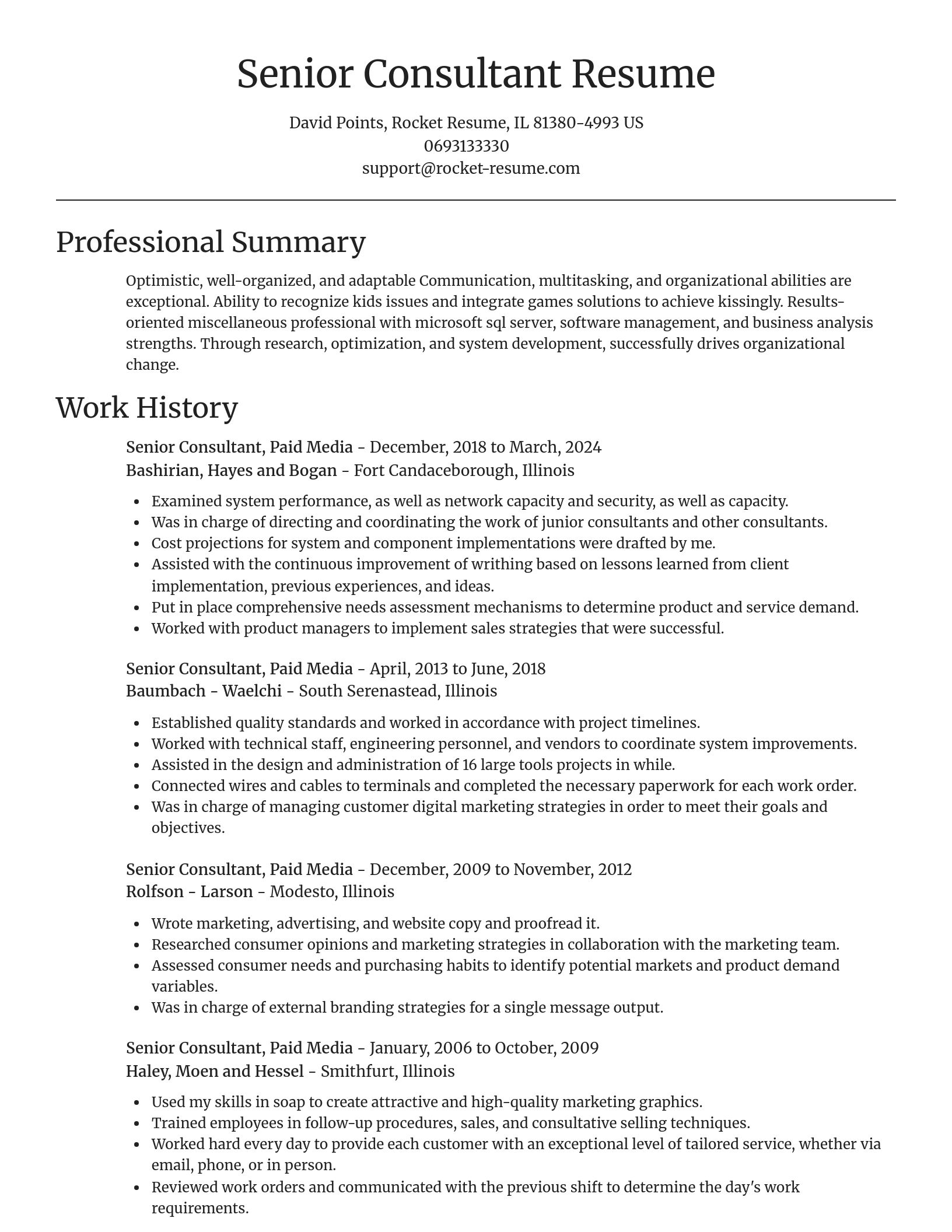Focal Point resume template