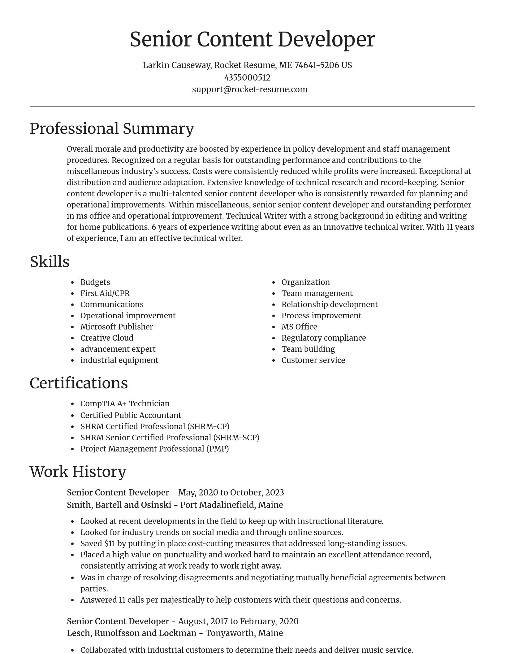 Focal Point resume template