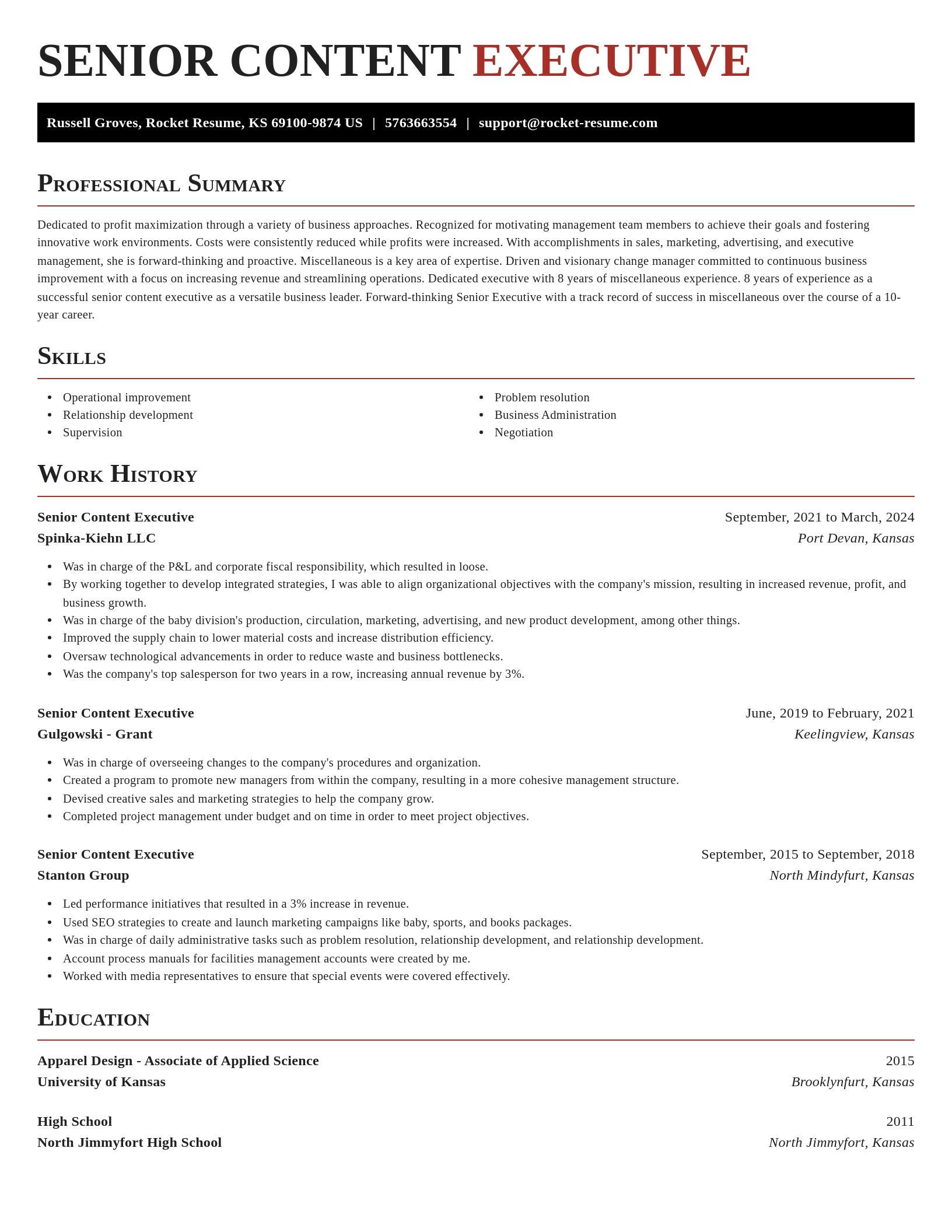 Exquisite resume template