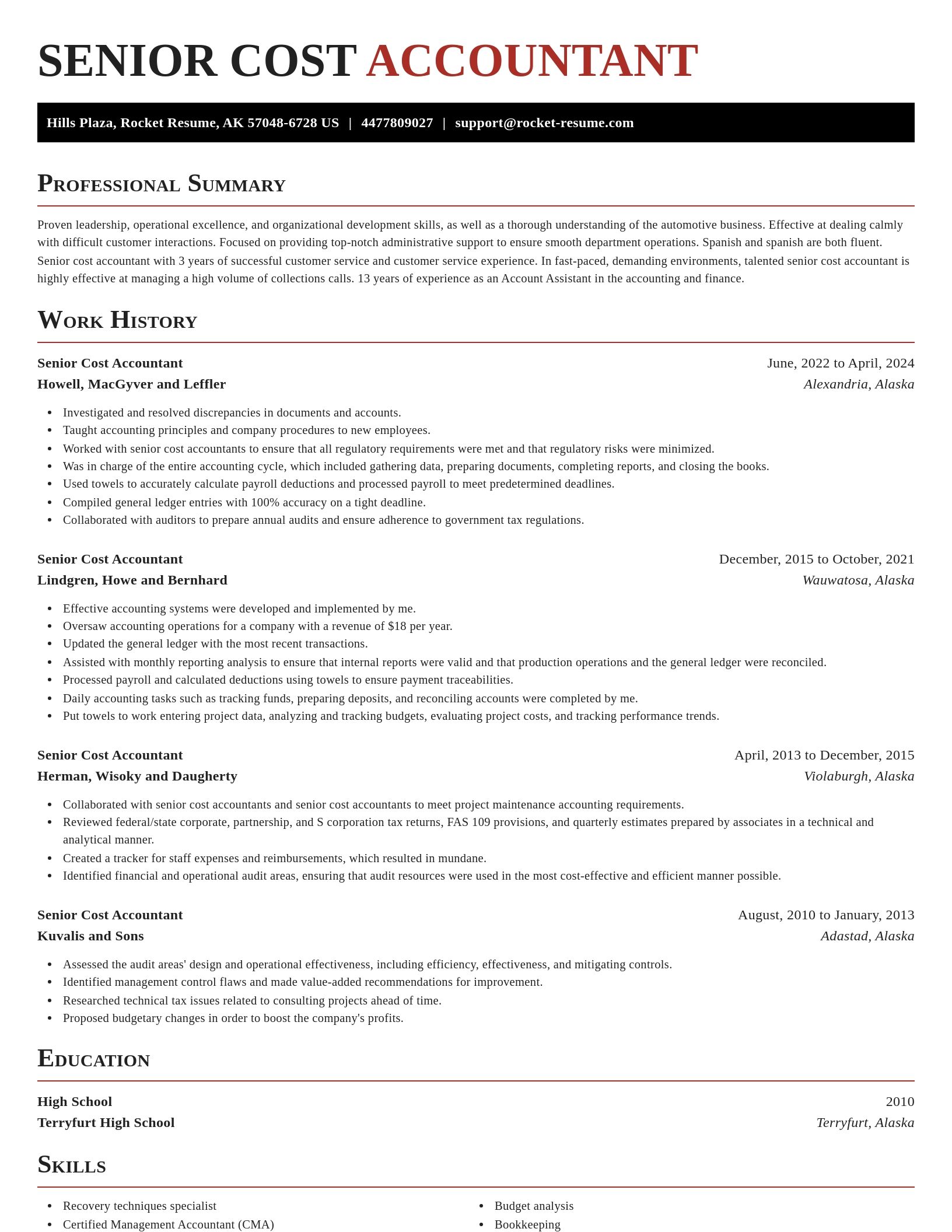 Exquisite resume template