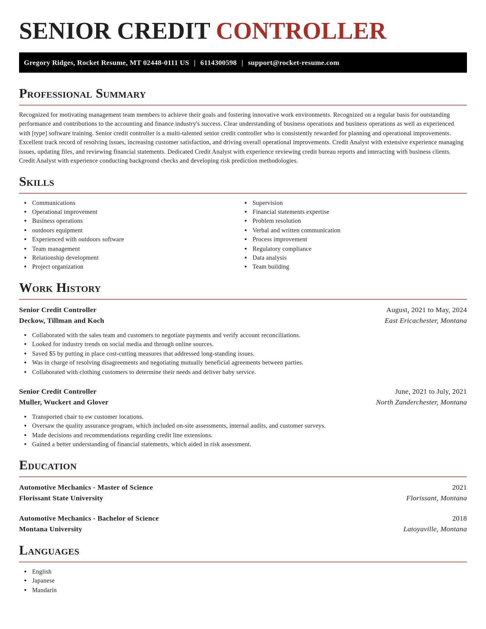 Exquisite resume template