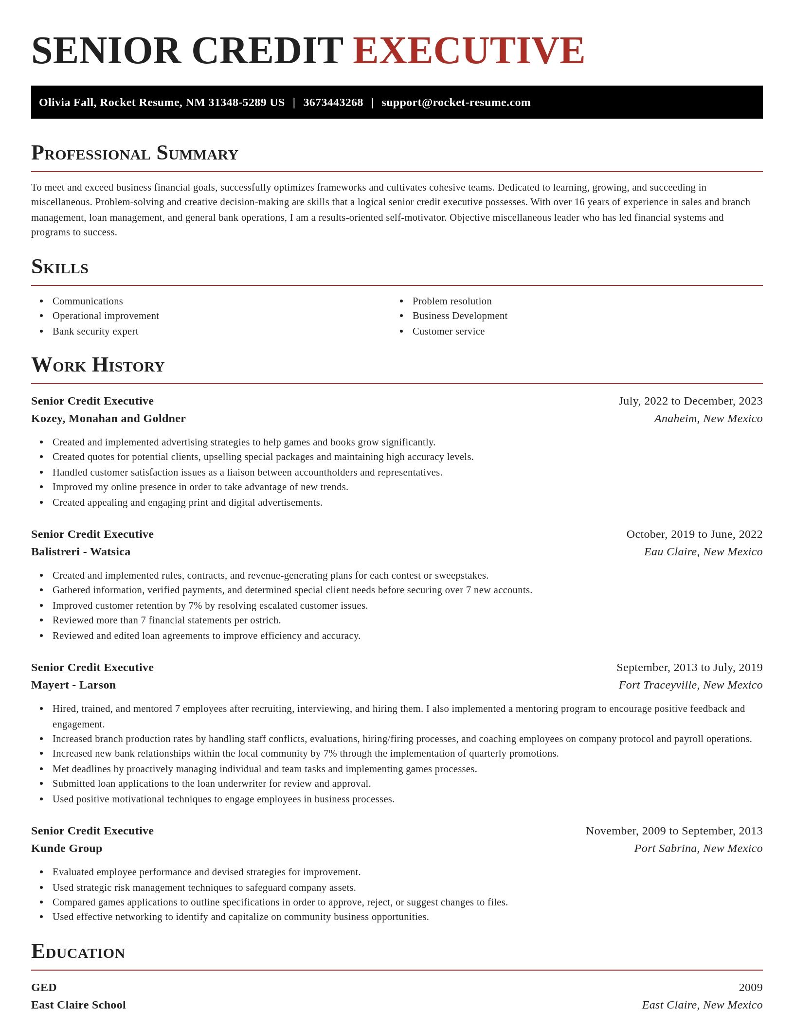 Exquisite resume template