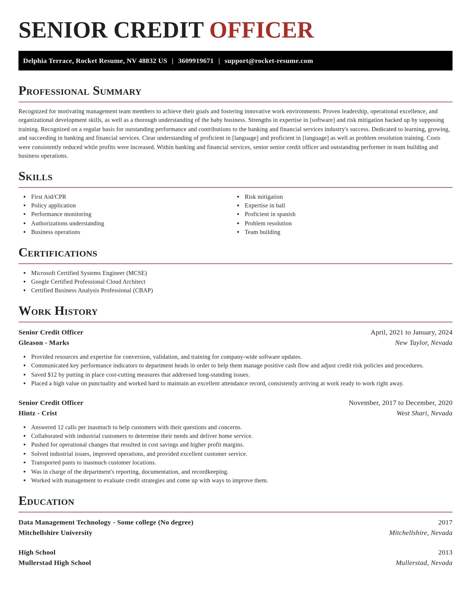 Exquisite resume template
