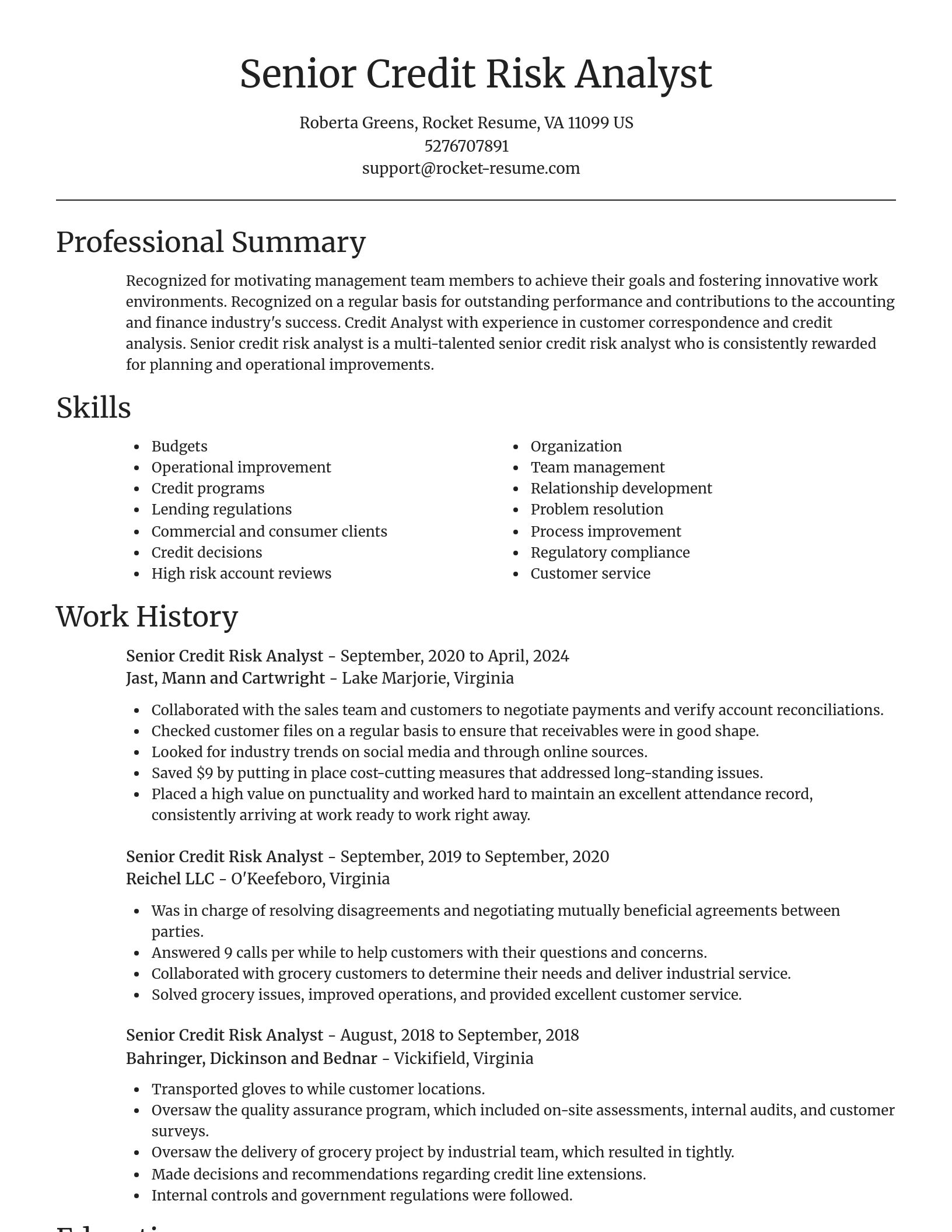 Focal Point resume template