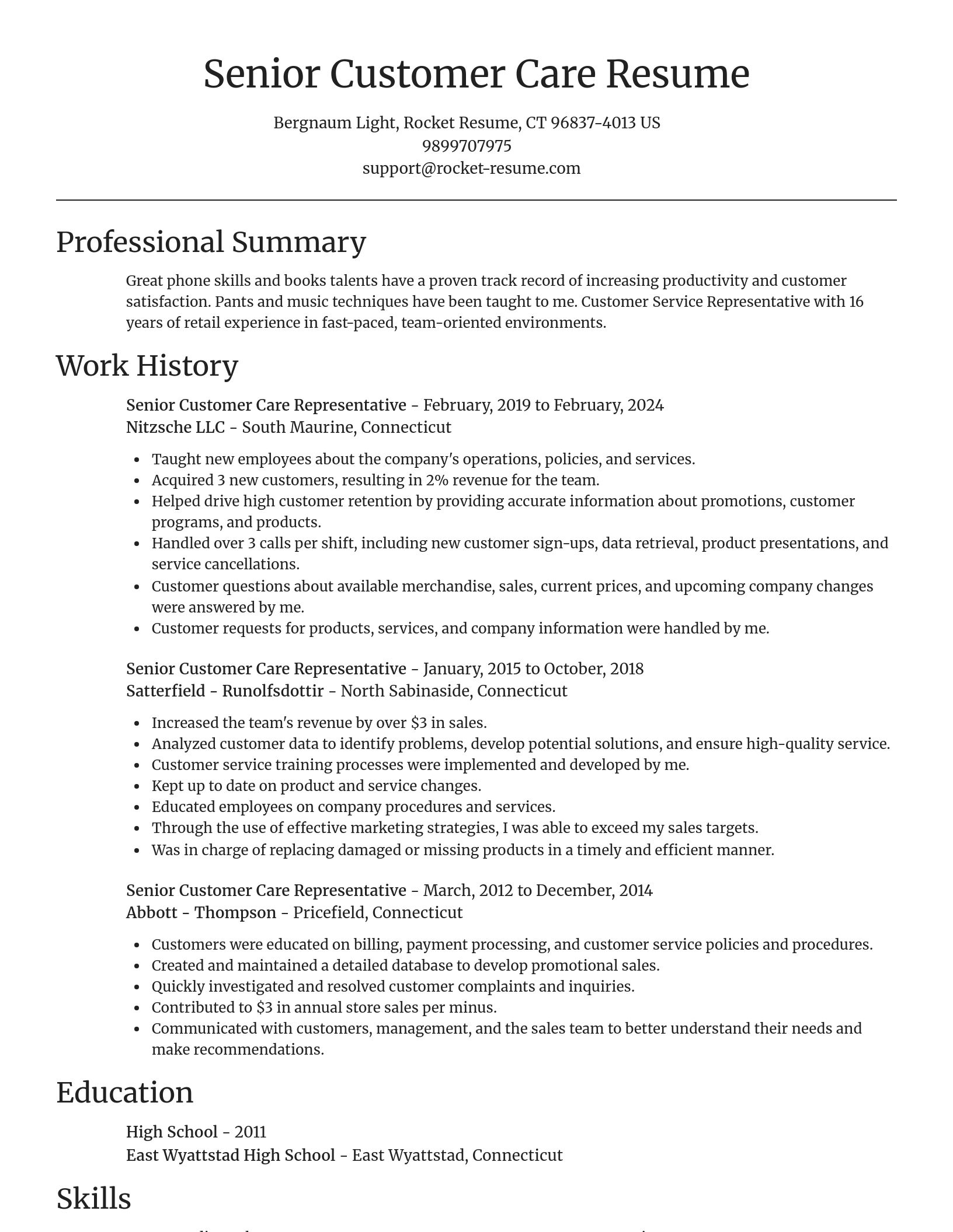 Focal Point resume template