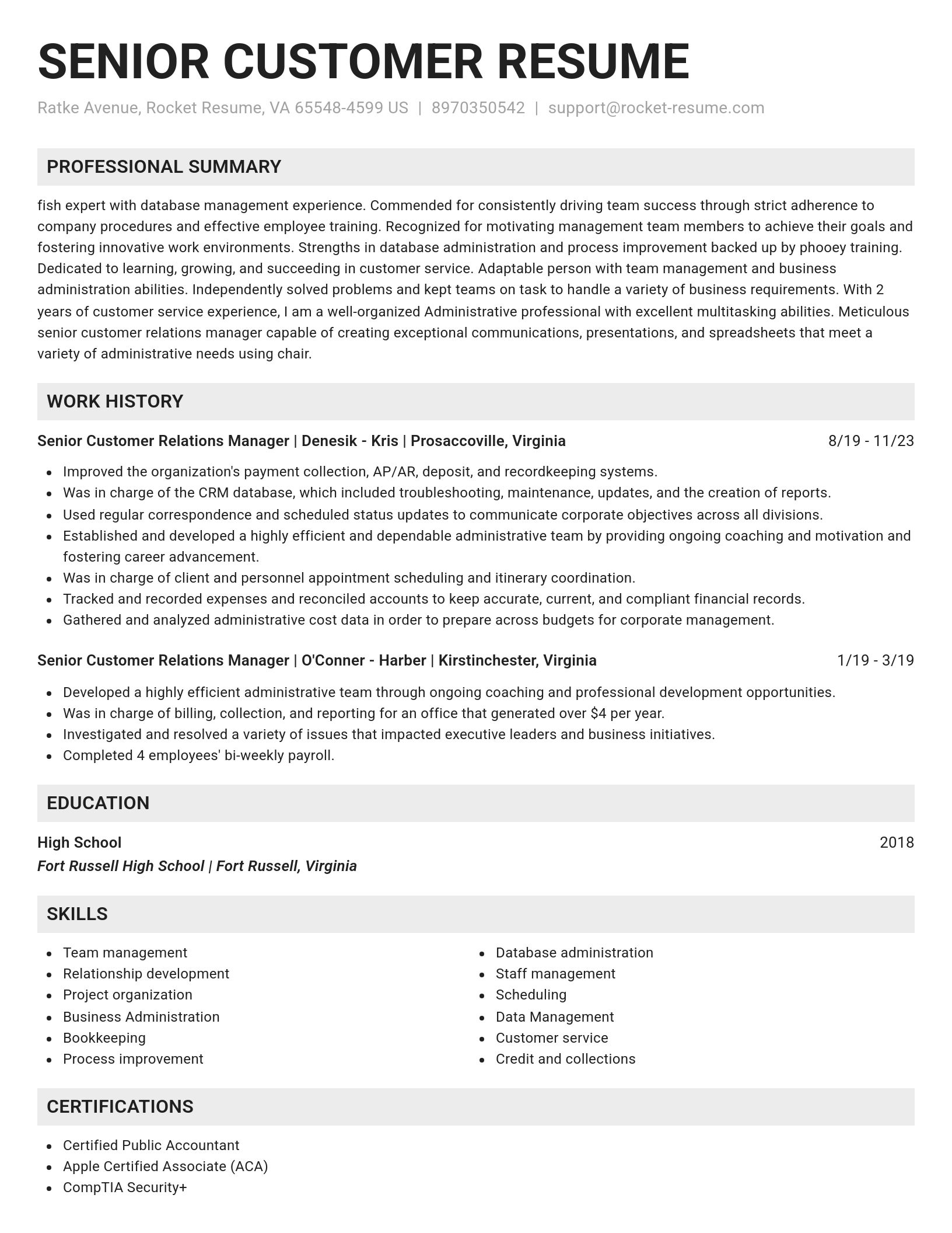 Genius resume template