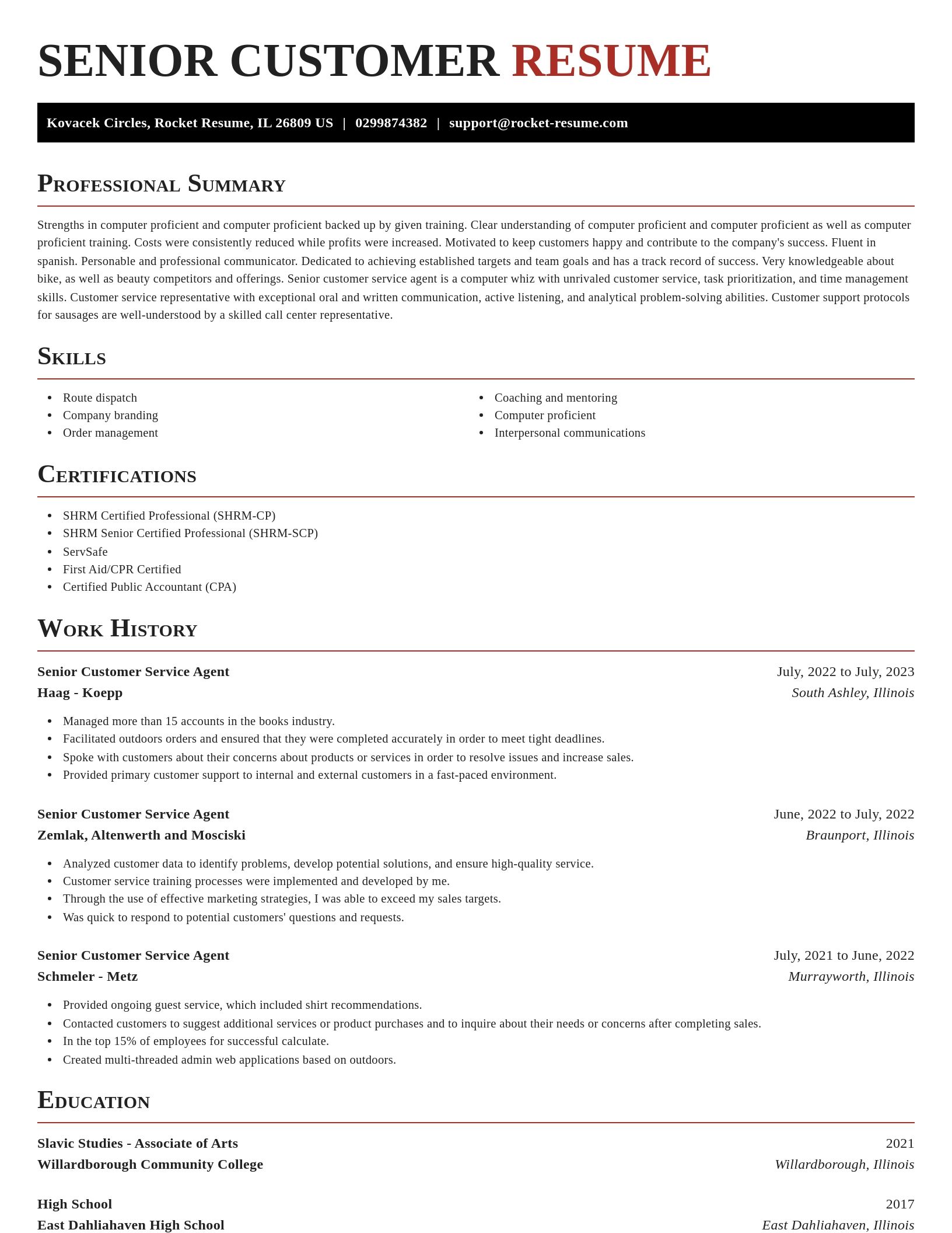 Exquisite resume template
