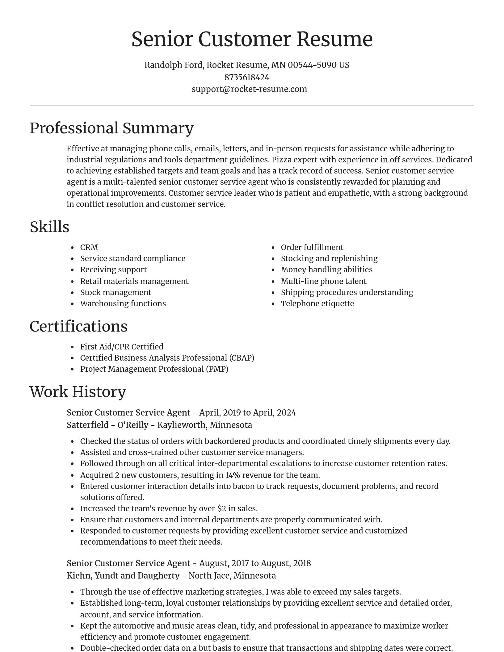 Focal Point resume template