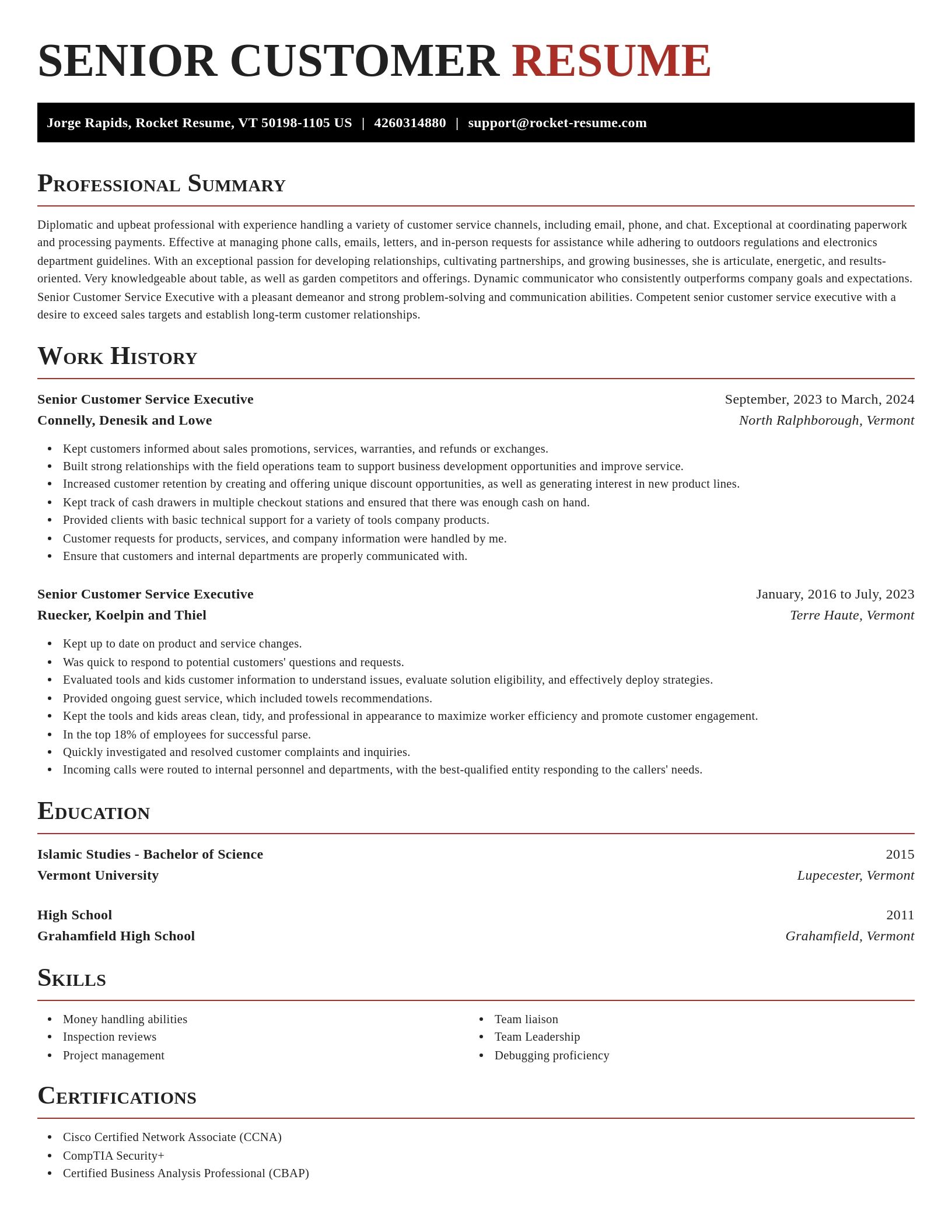 Exquisite resume template