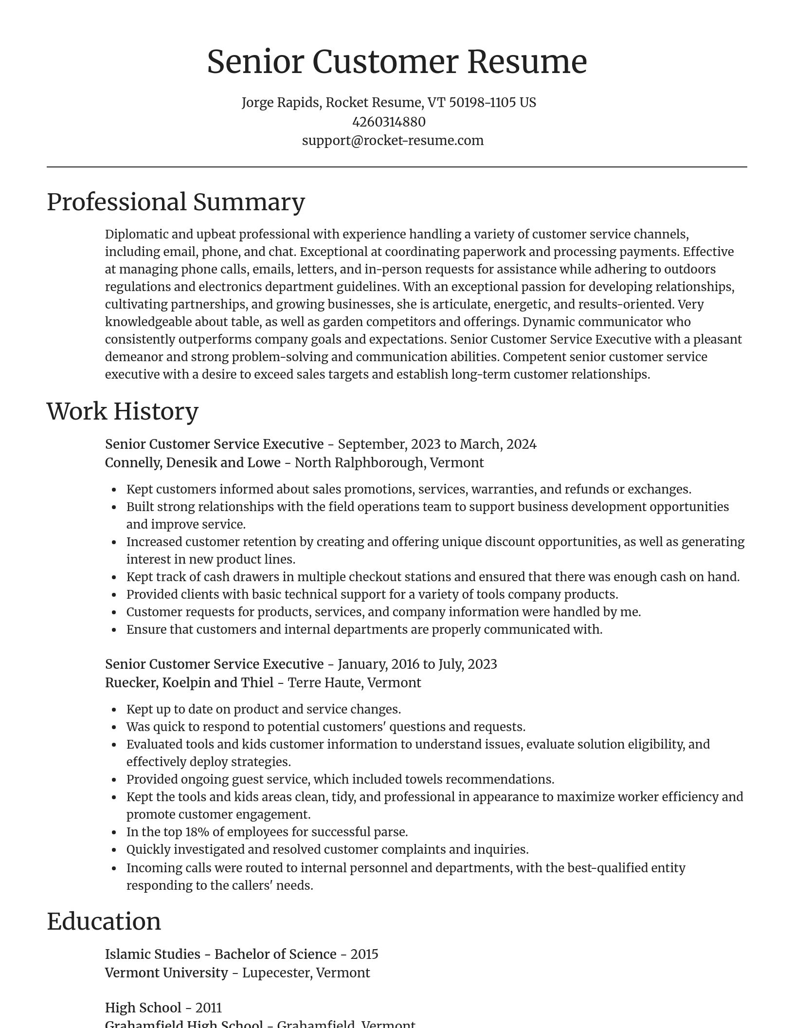 Focal Point resume template