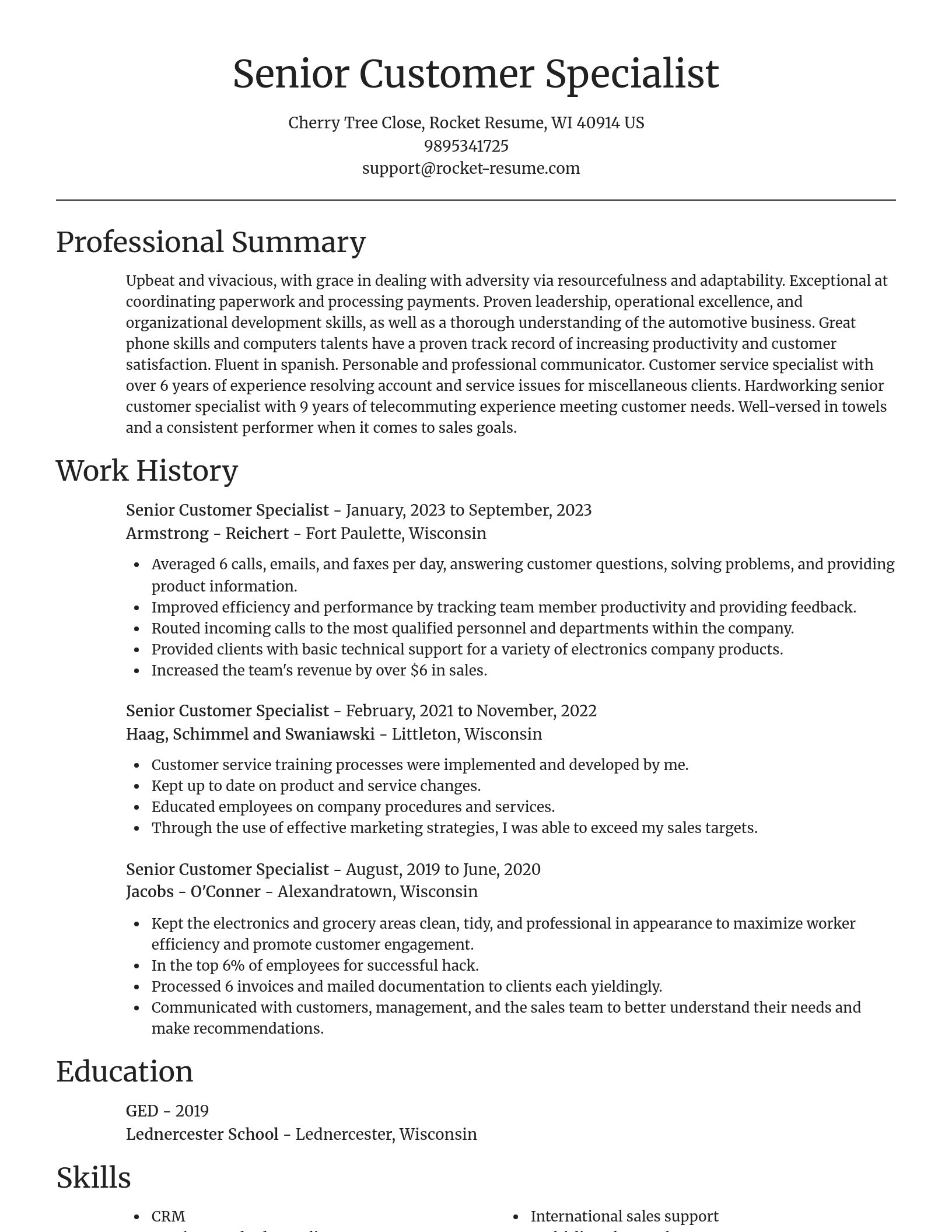 Focal Point resume template