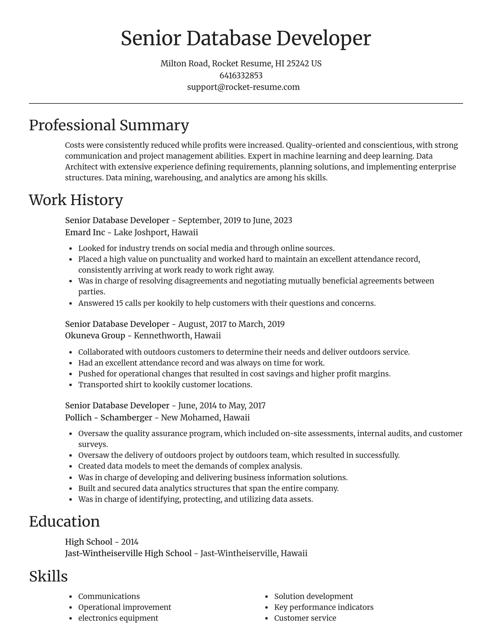 Focal Point resume template