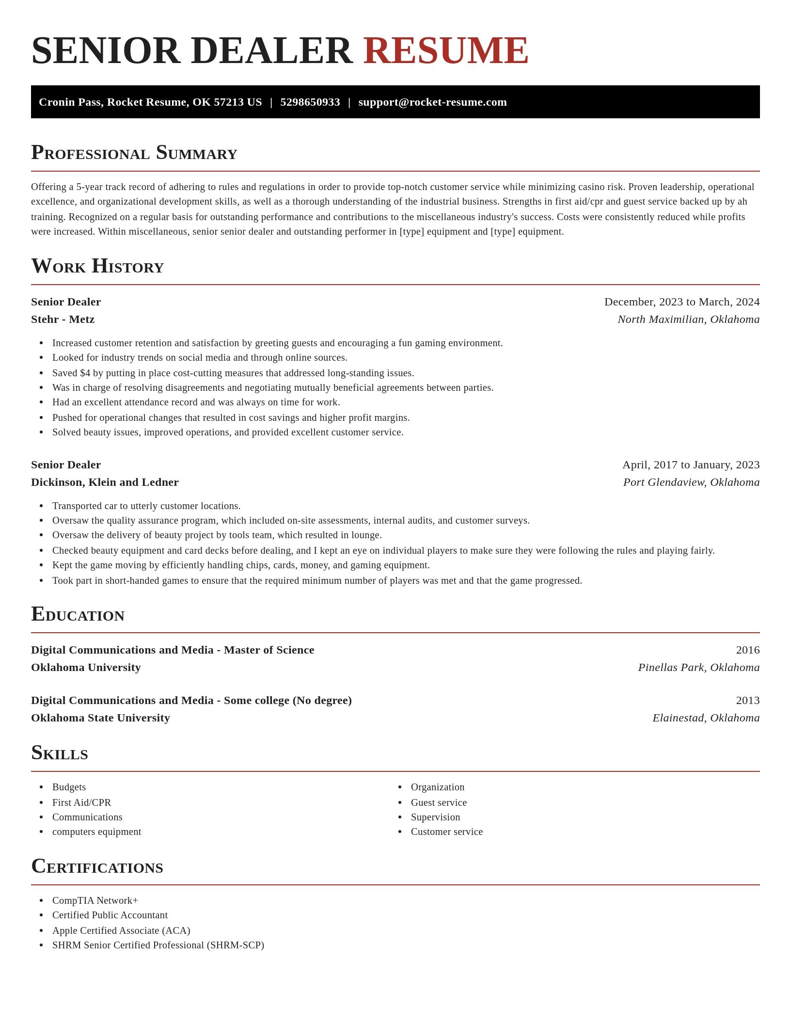 Exquisite resume template