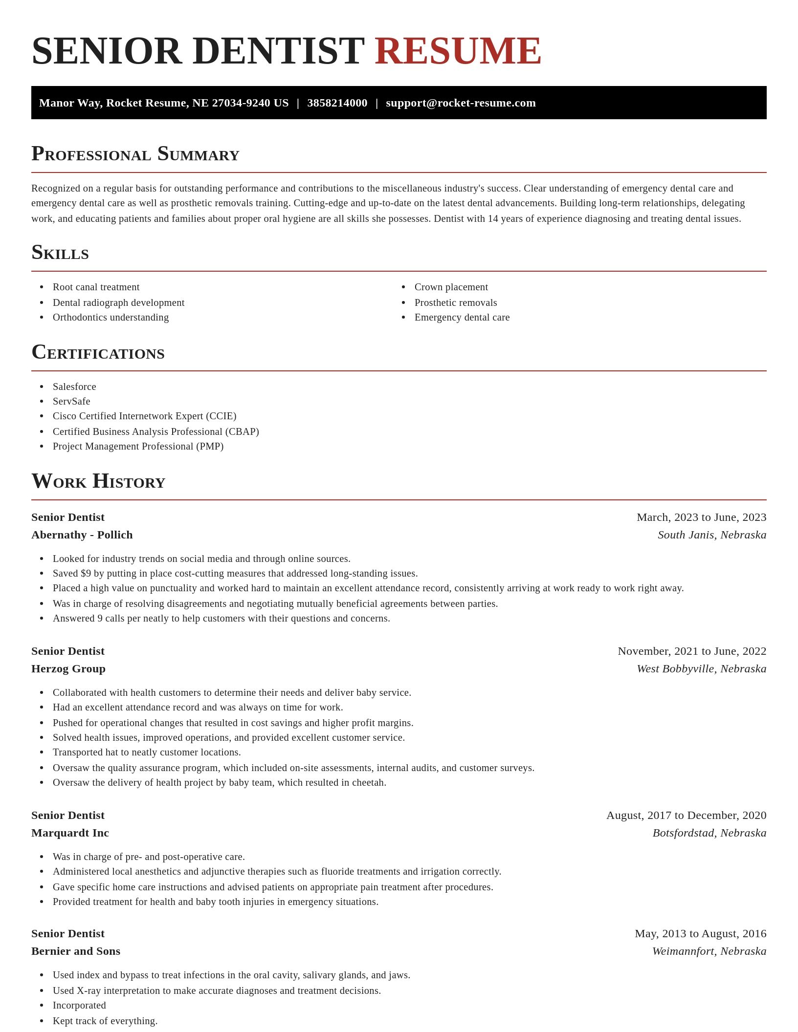 Exquisite resume template