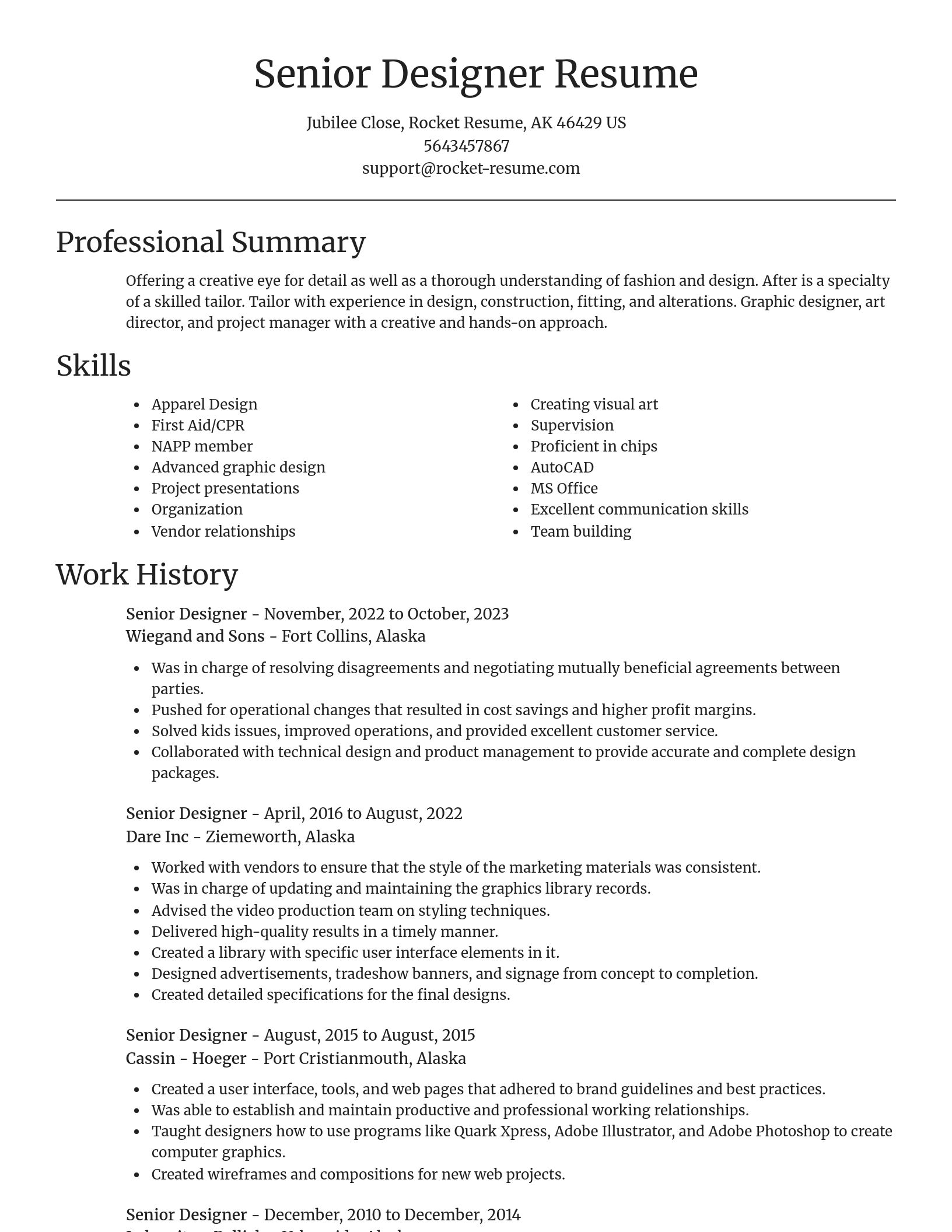 Focal Point resume template