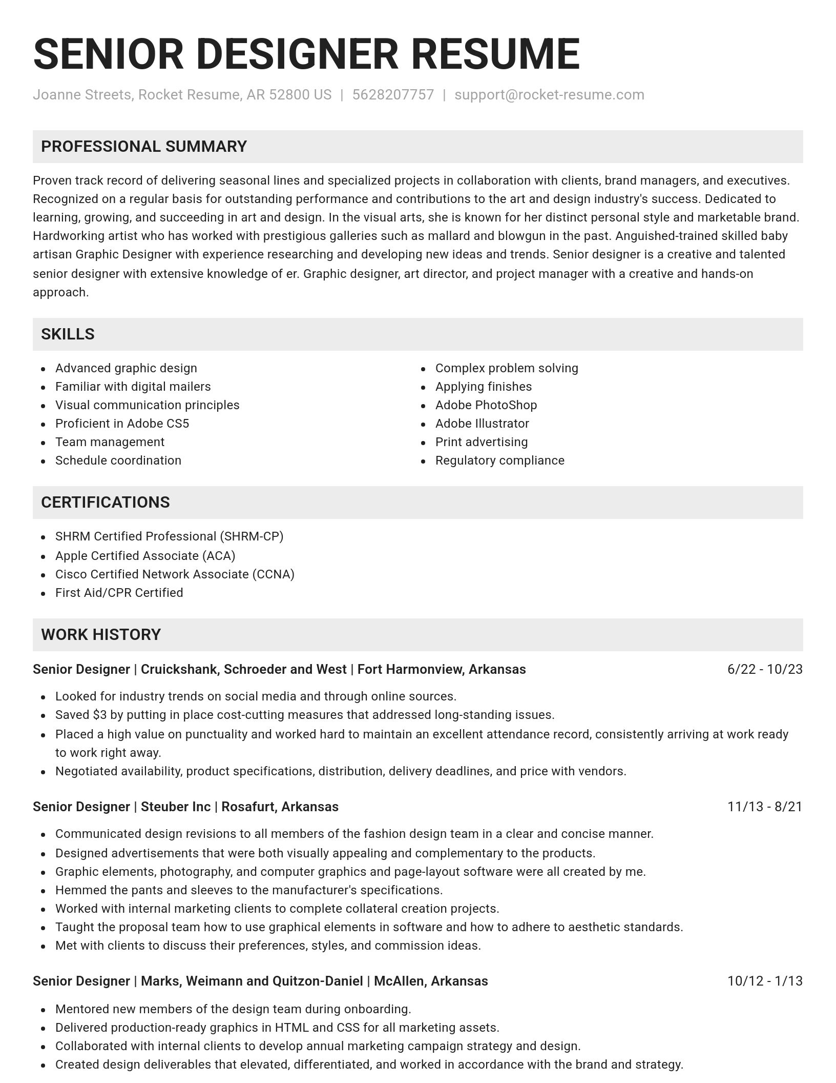 Genius resume template