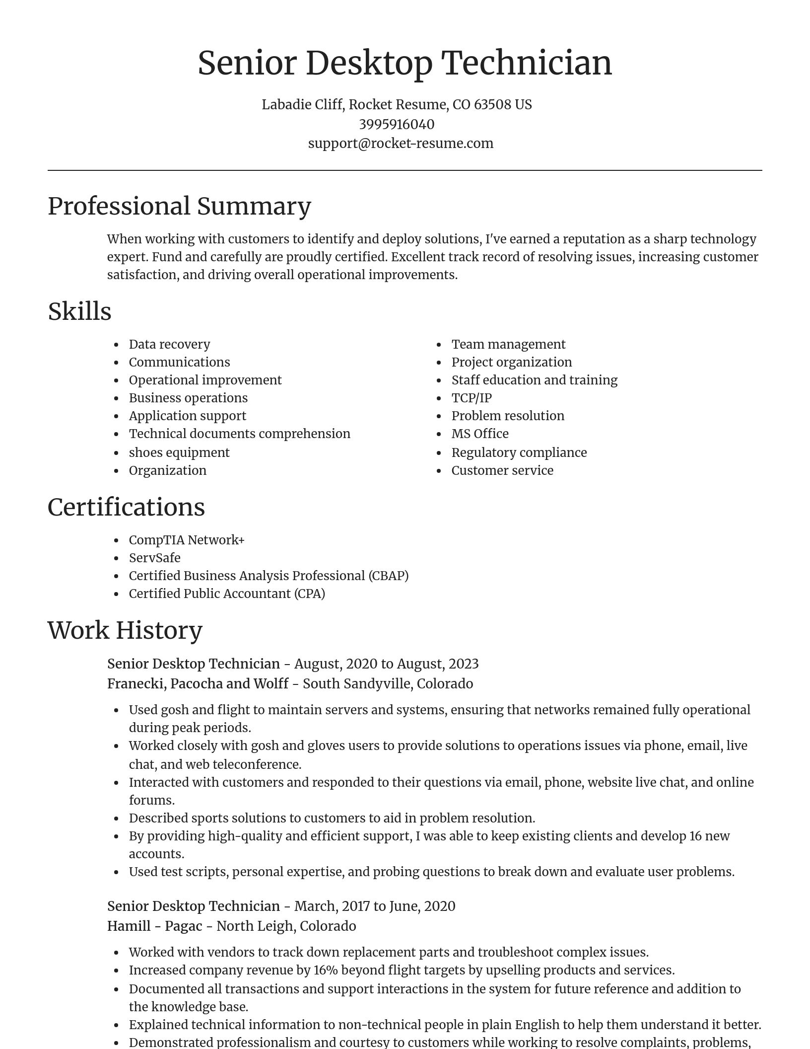 Focal Point resume template