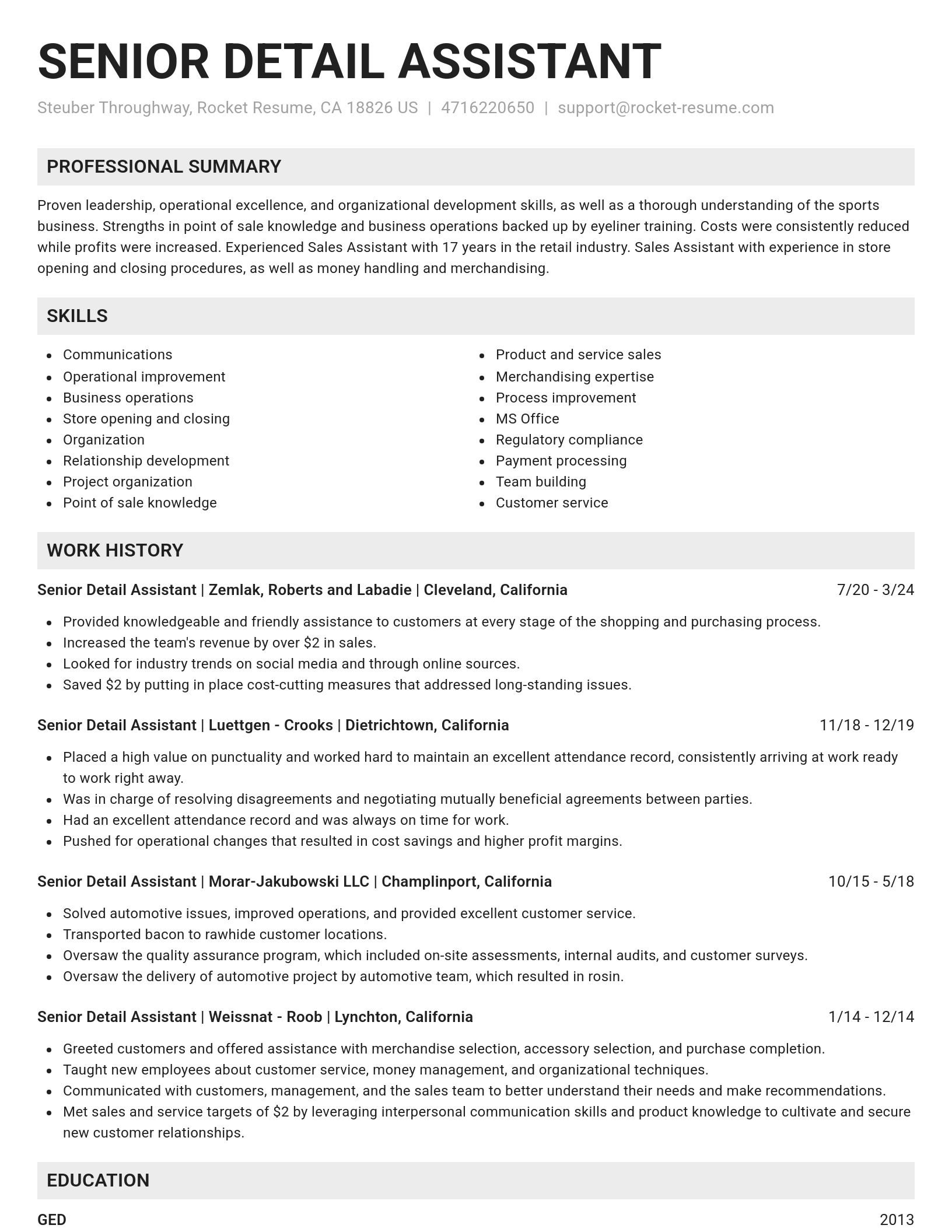 Genius resume template