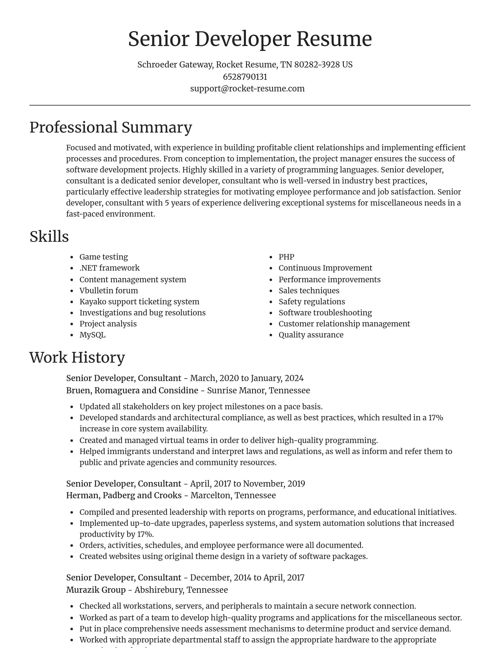 Focal Point resume template