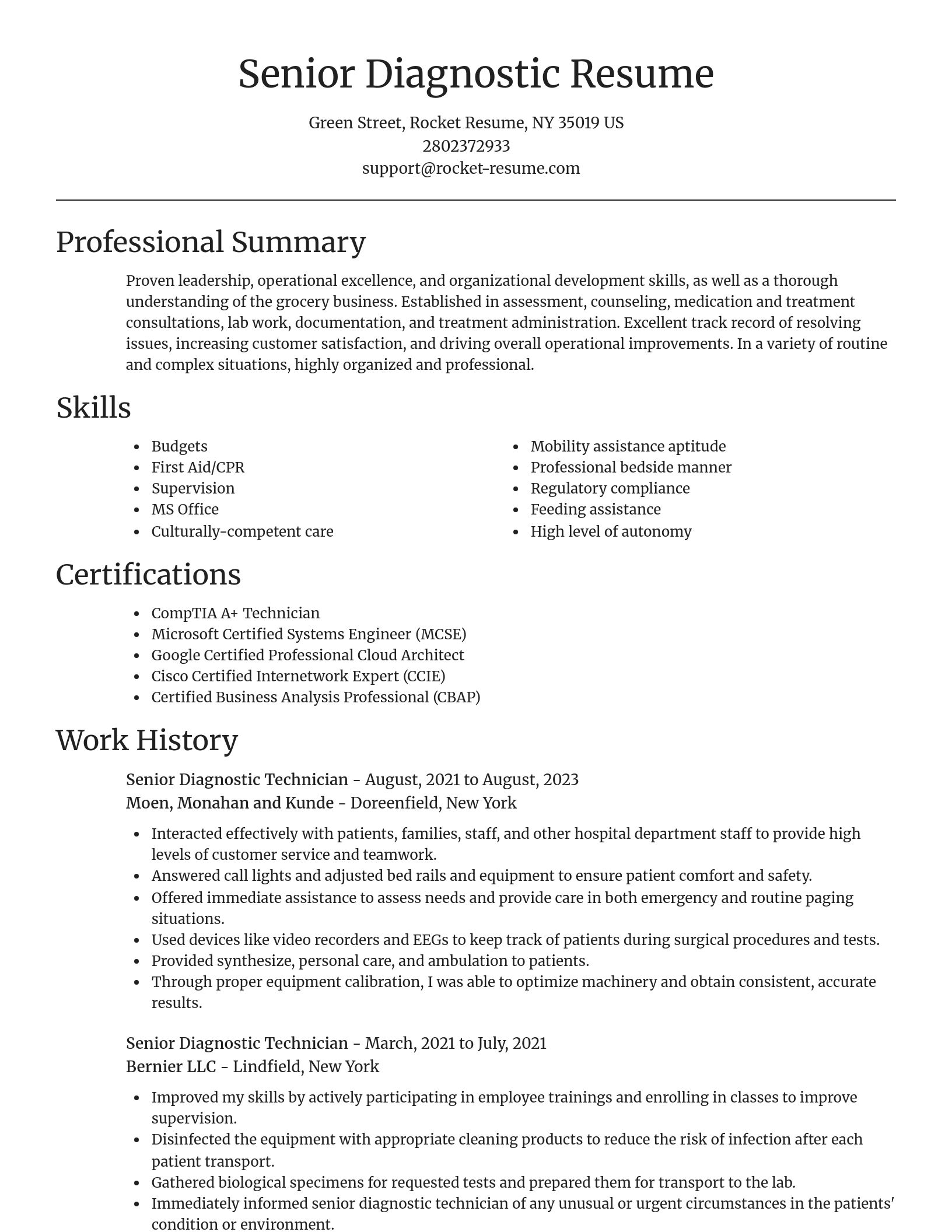 Focal Point resume template