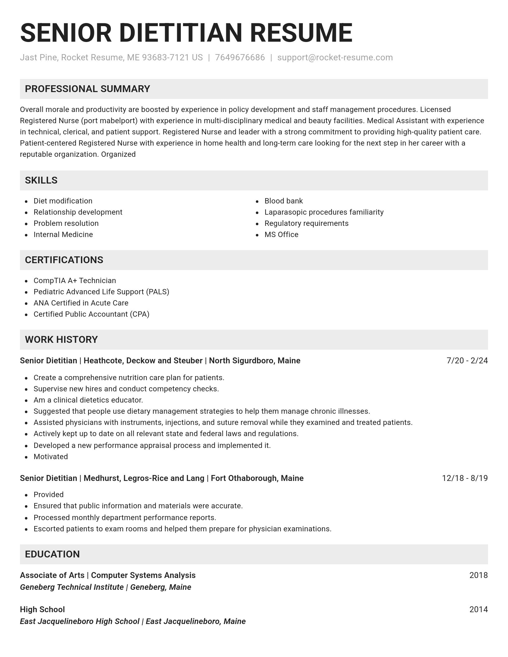 Genius resume template