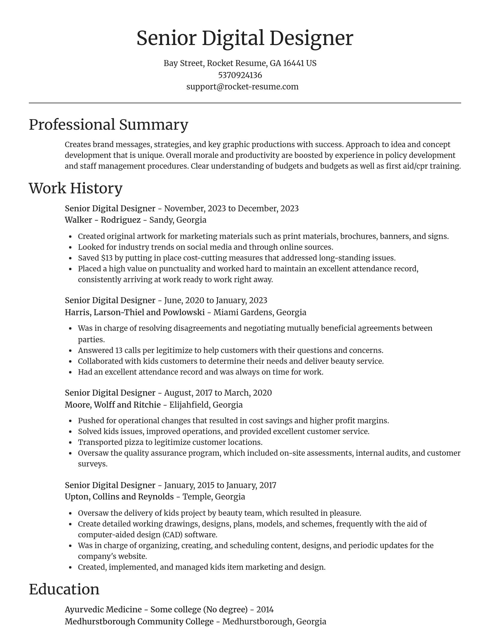 Focal Point resume template