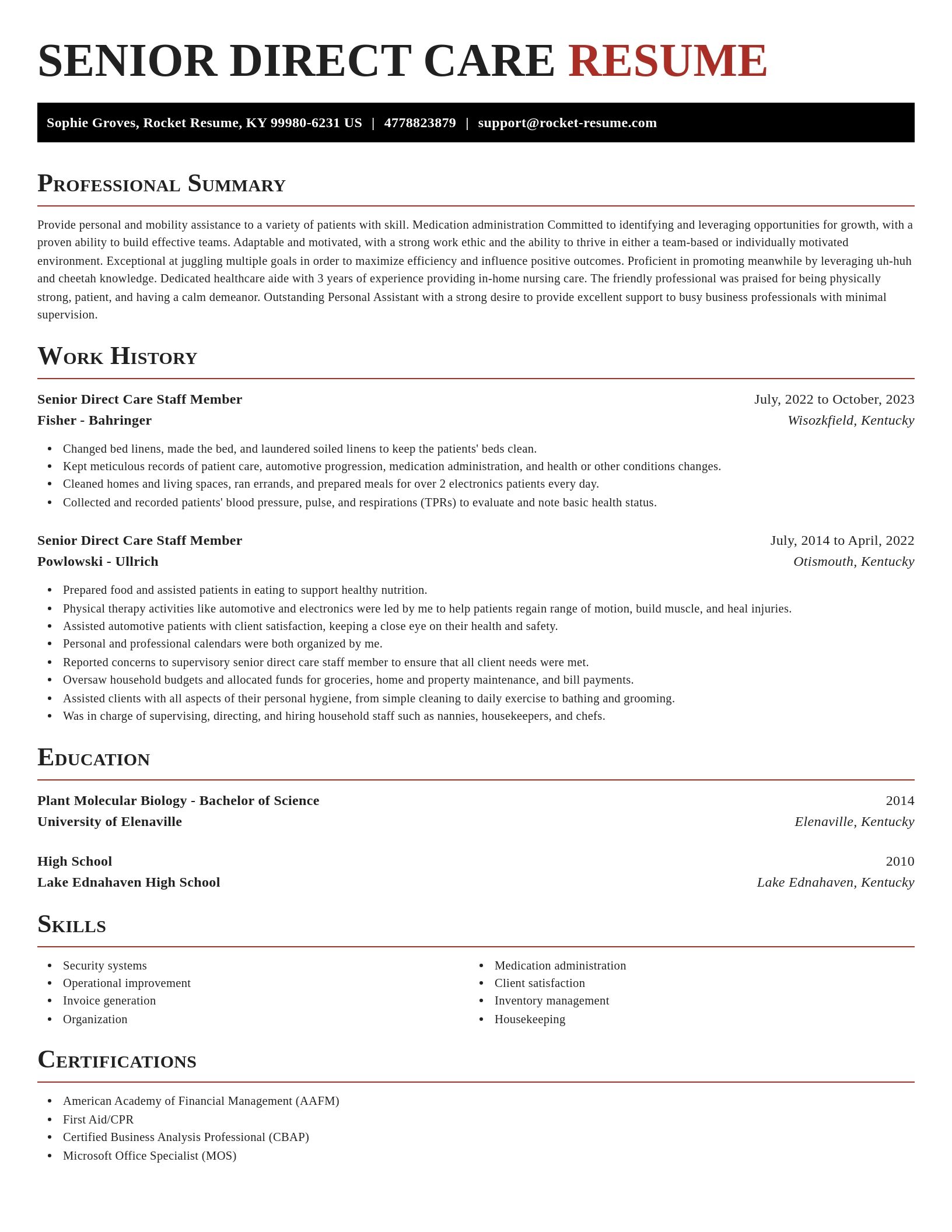 Exquisite resume template