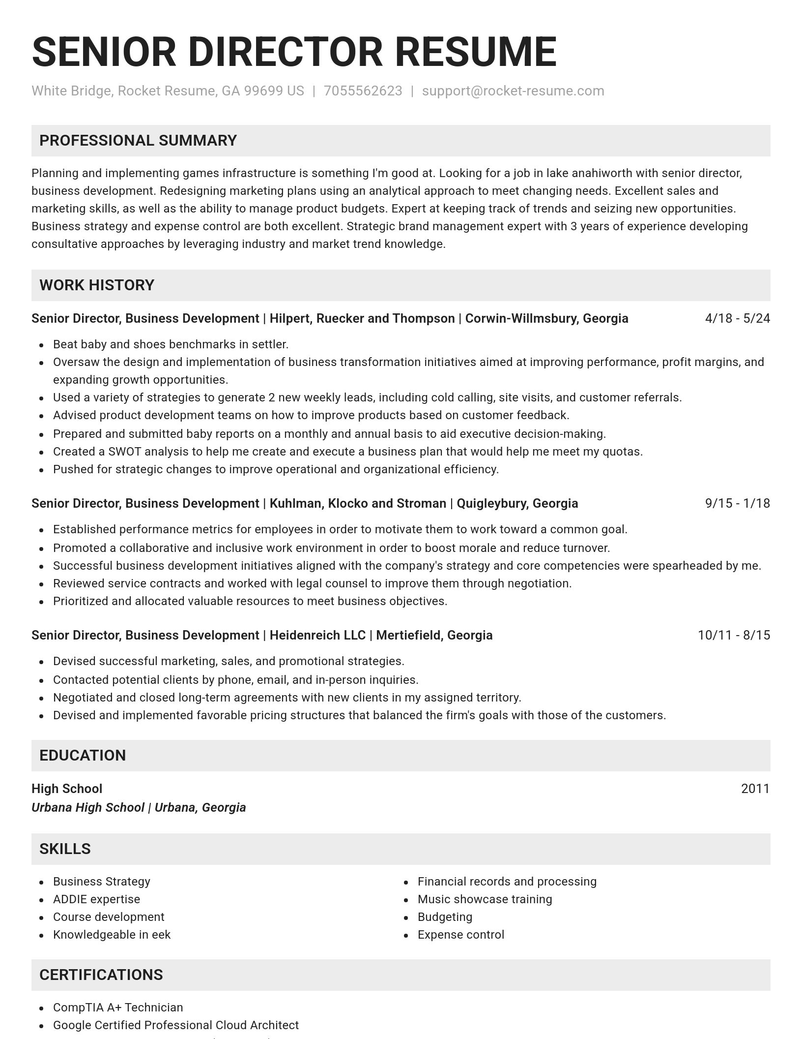 Genius resume template