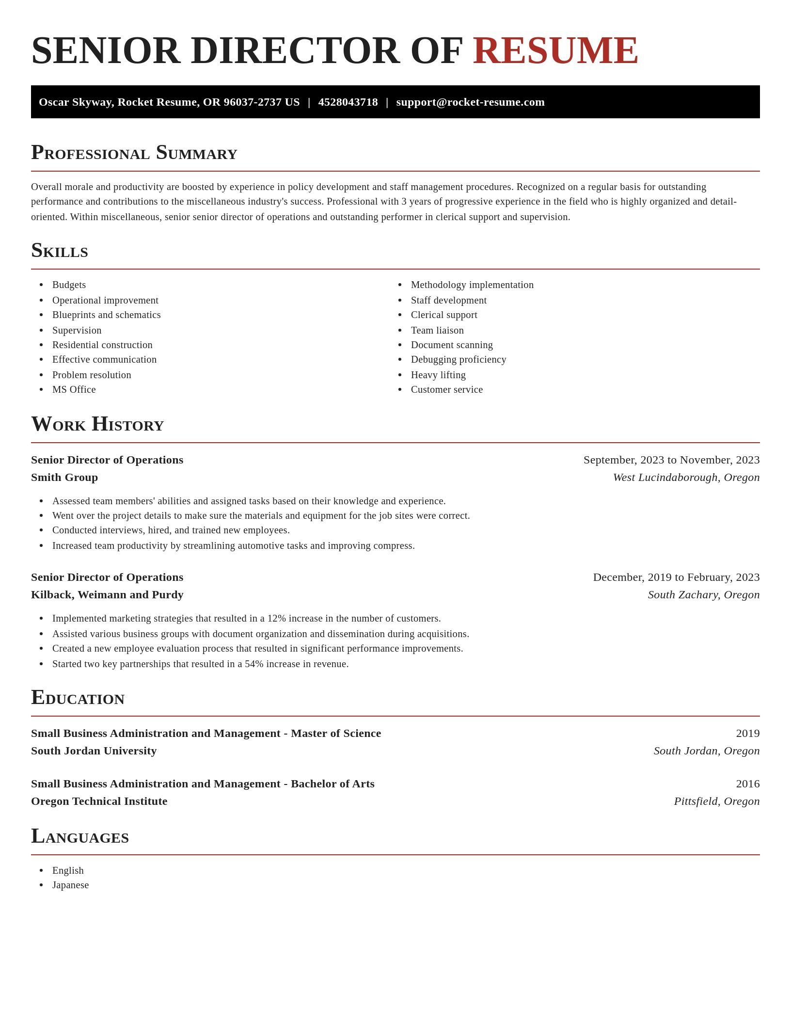 Exquisite resume template