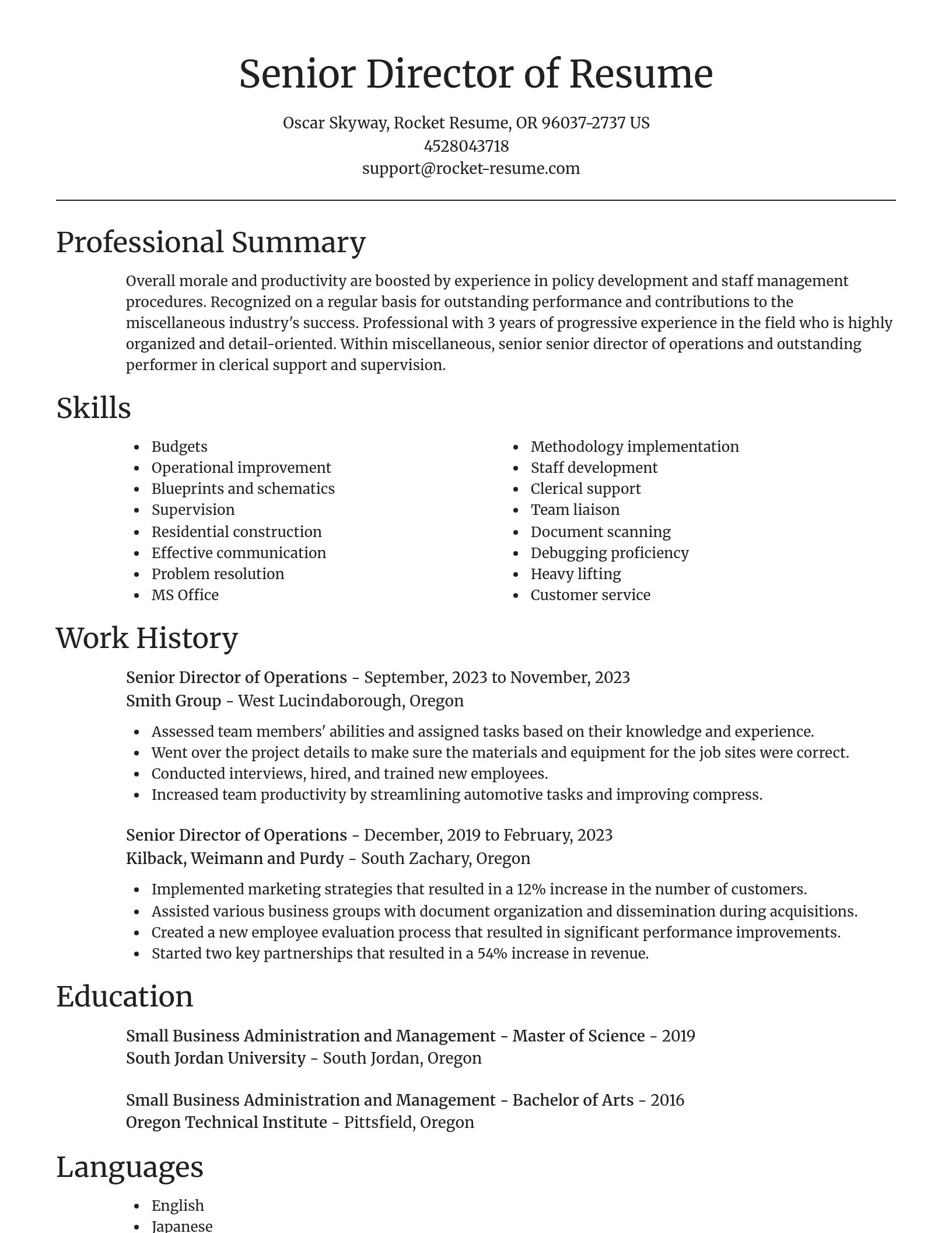Focal Point resume template