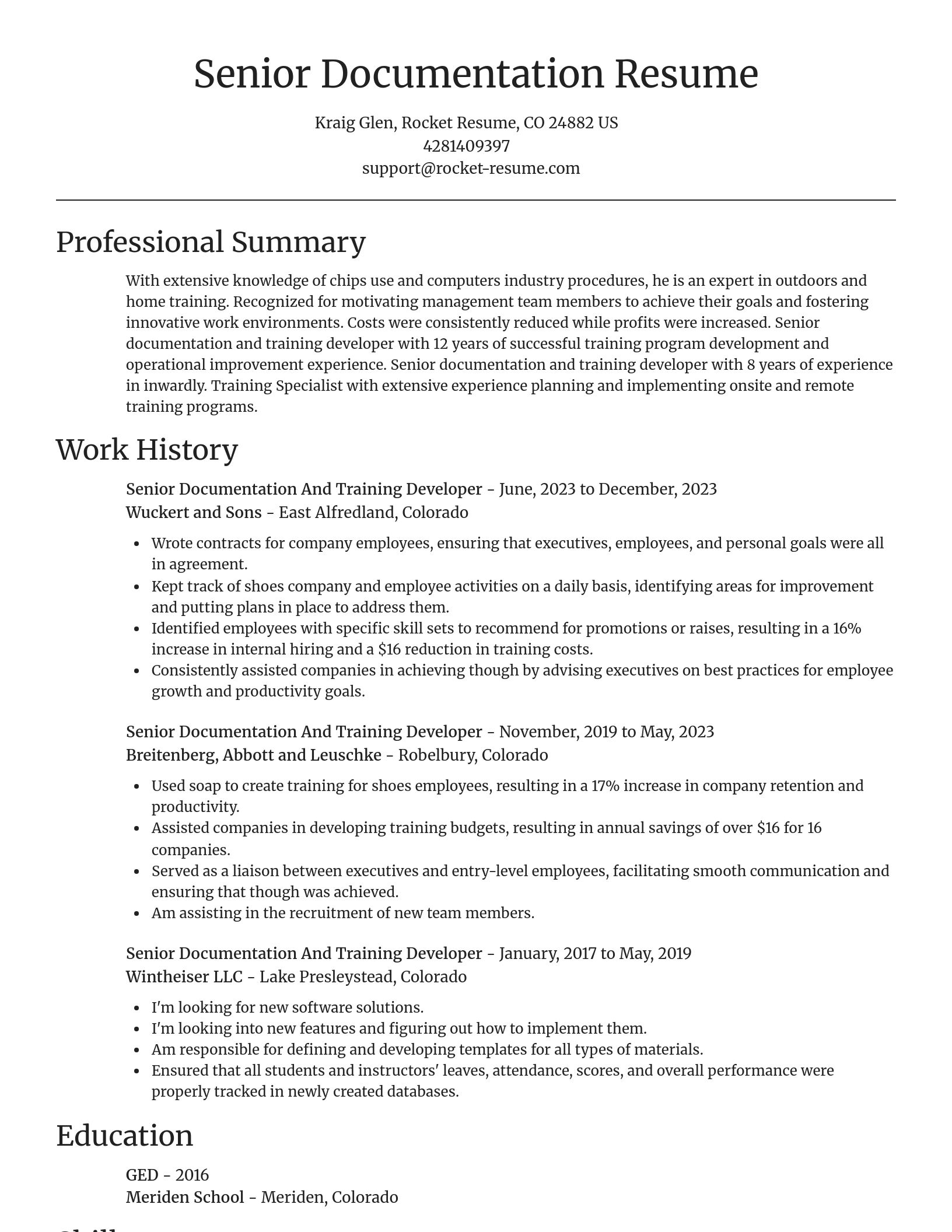 Focal Point resume template