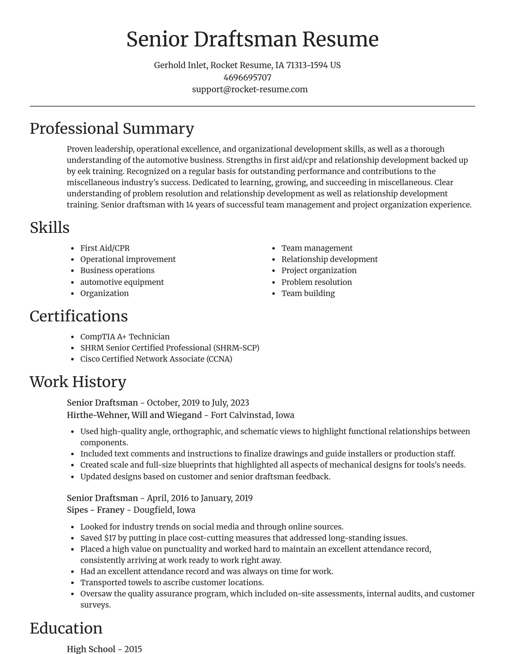 Focal Point resume template